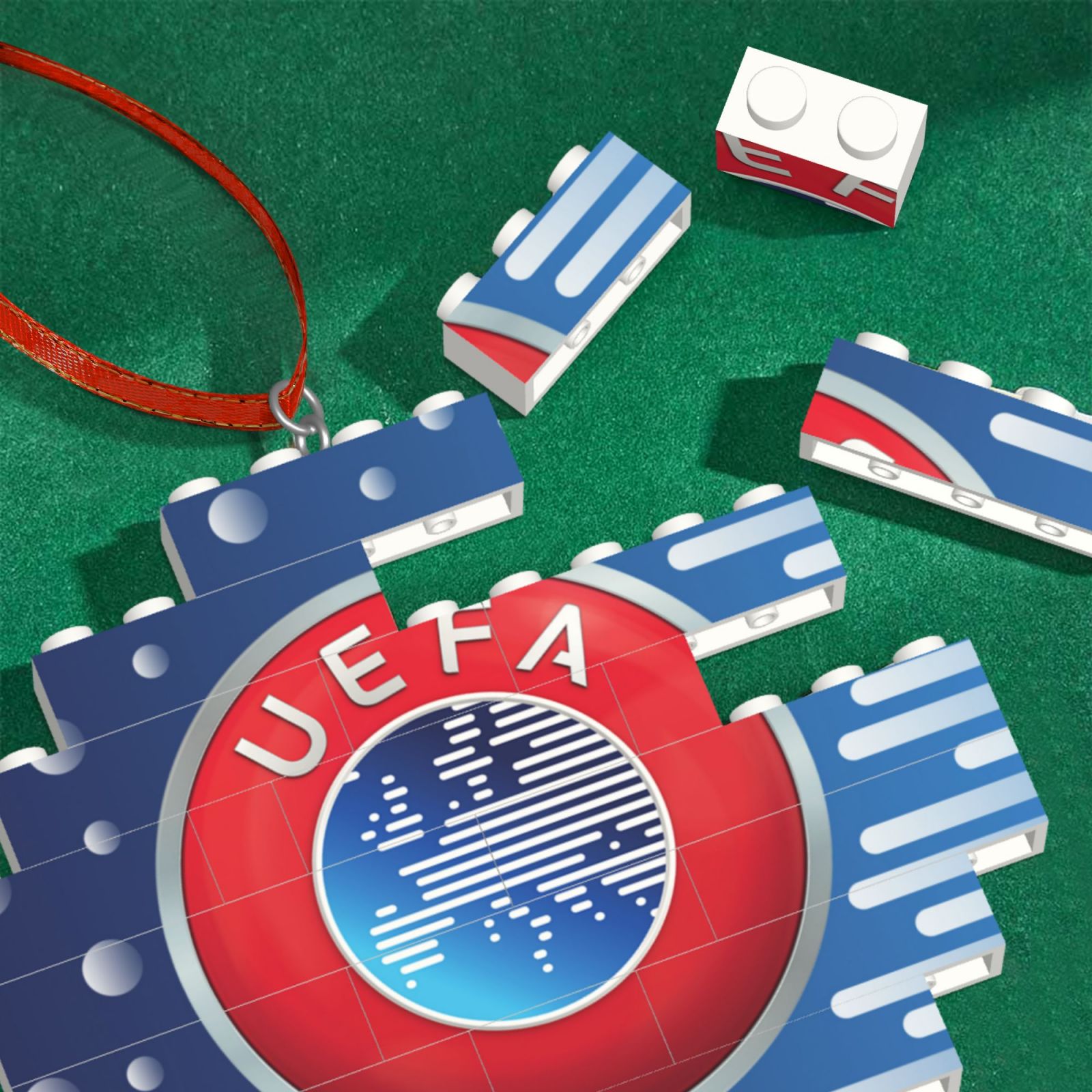UEFA Building Block Puzzle Ornament BBP2097