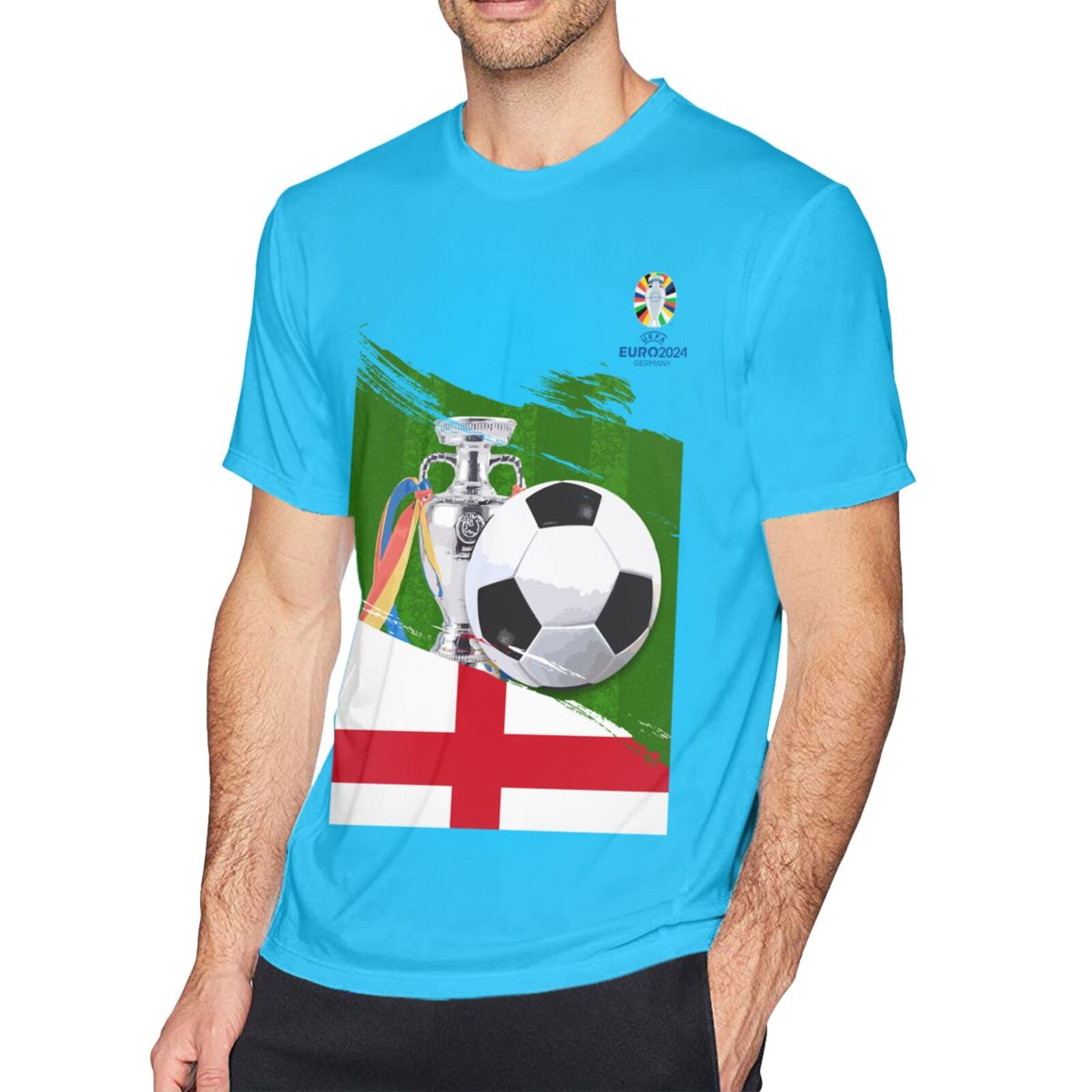 Men's England EURO 2024 Basic Short Sleeve T-Shirt BST1681
