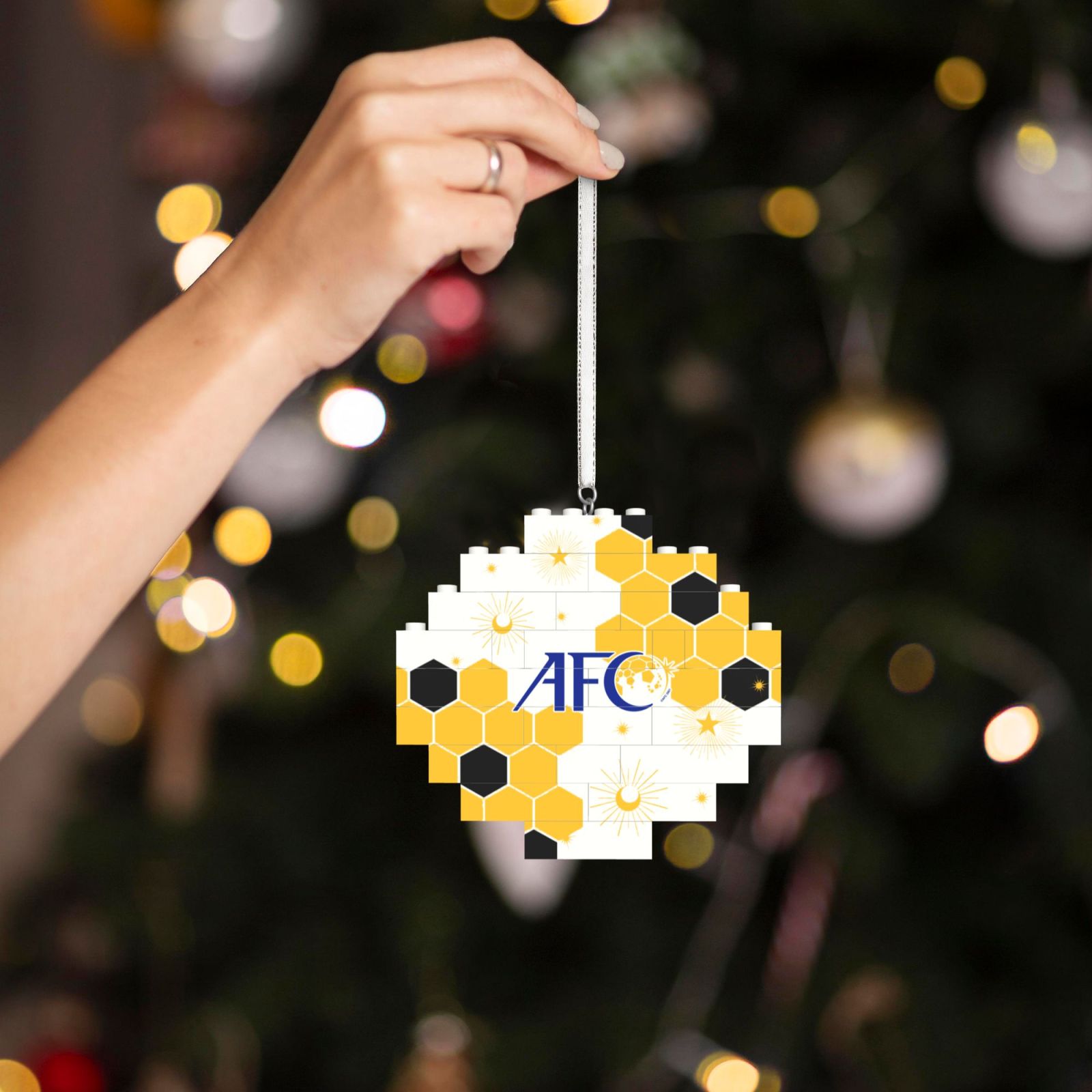 Asian Football Confederation Building Block Puzzle Ornament BBP2015