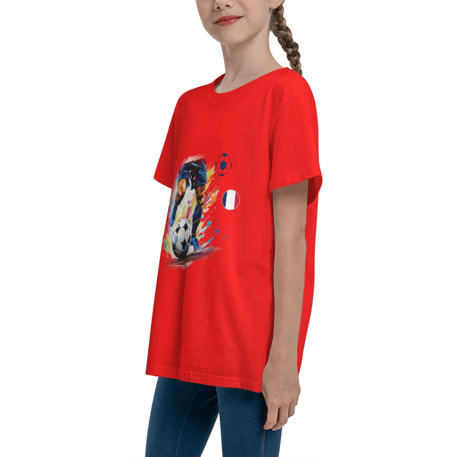 Kid's France EURO 2024 Teenage T-shirt TET1755