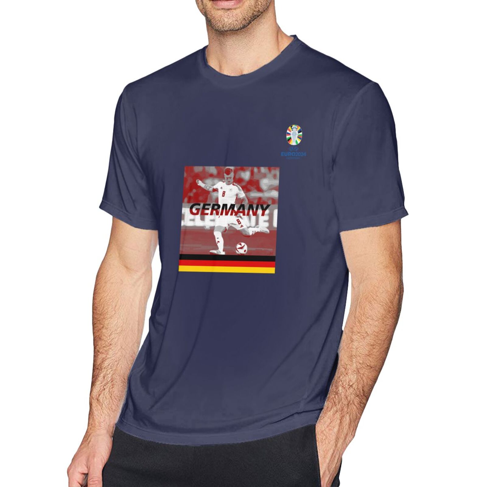Men's Germany EURO 2024 Basic Short Sleeve T-Shirt BST1704