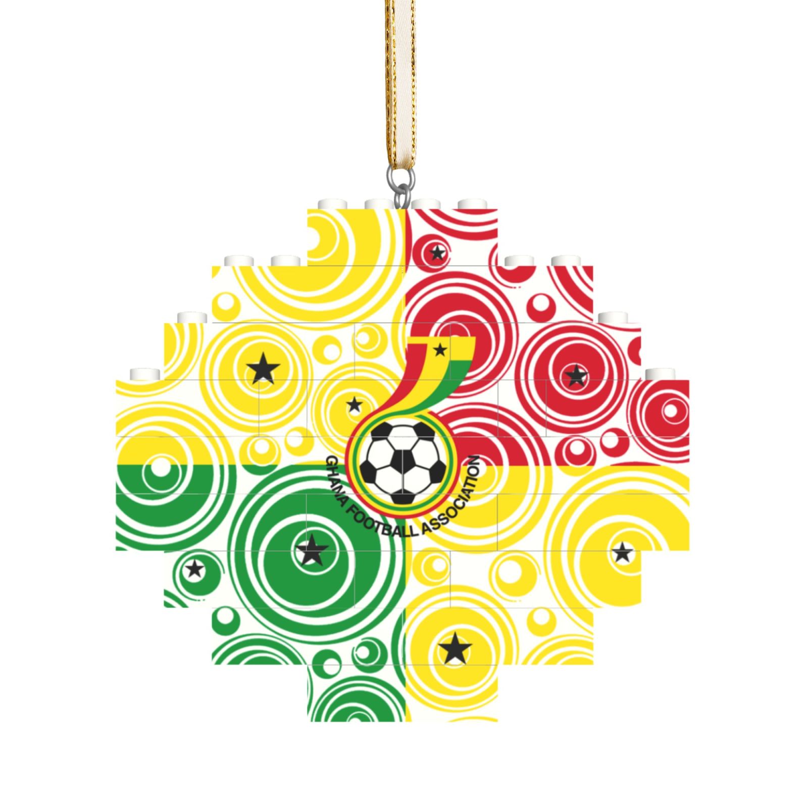 Ghana Building Block Puzzle Ornament BBP2017