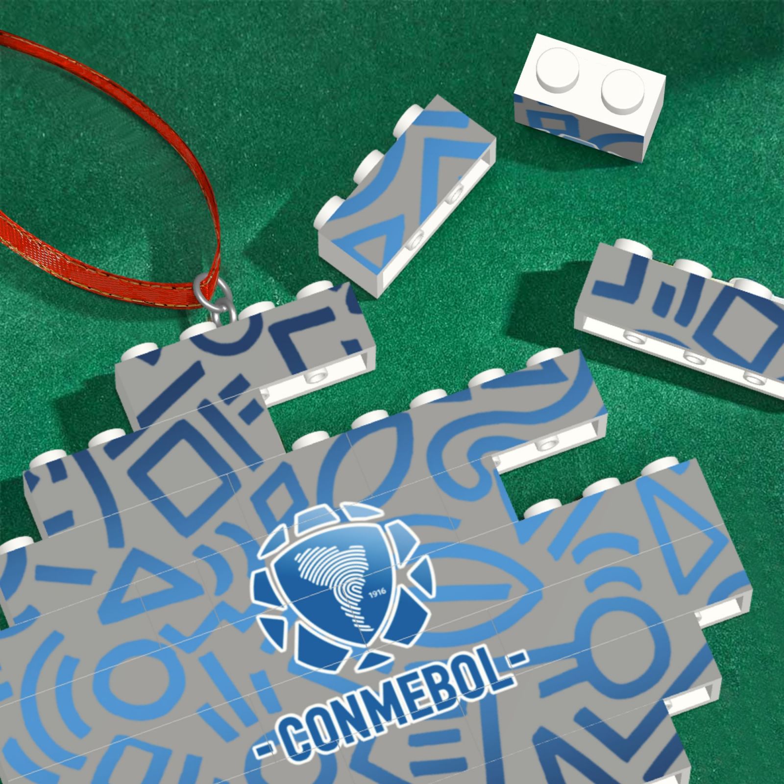 South American Building Block Puzzle Ornament BBP1987