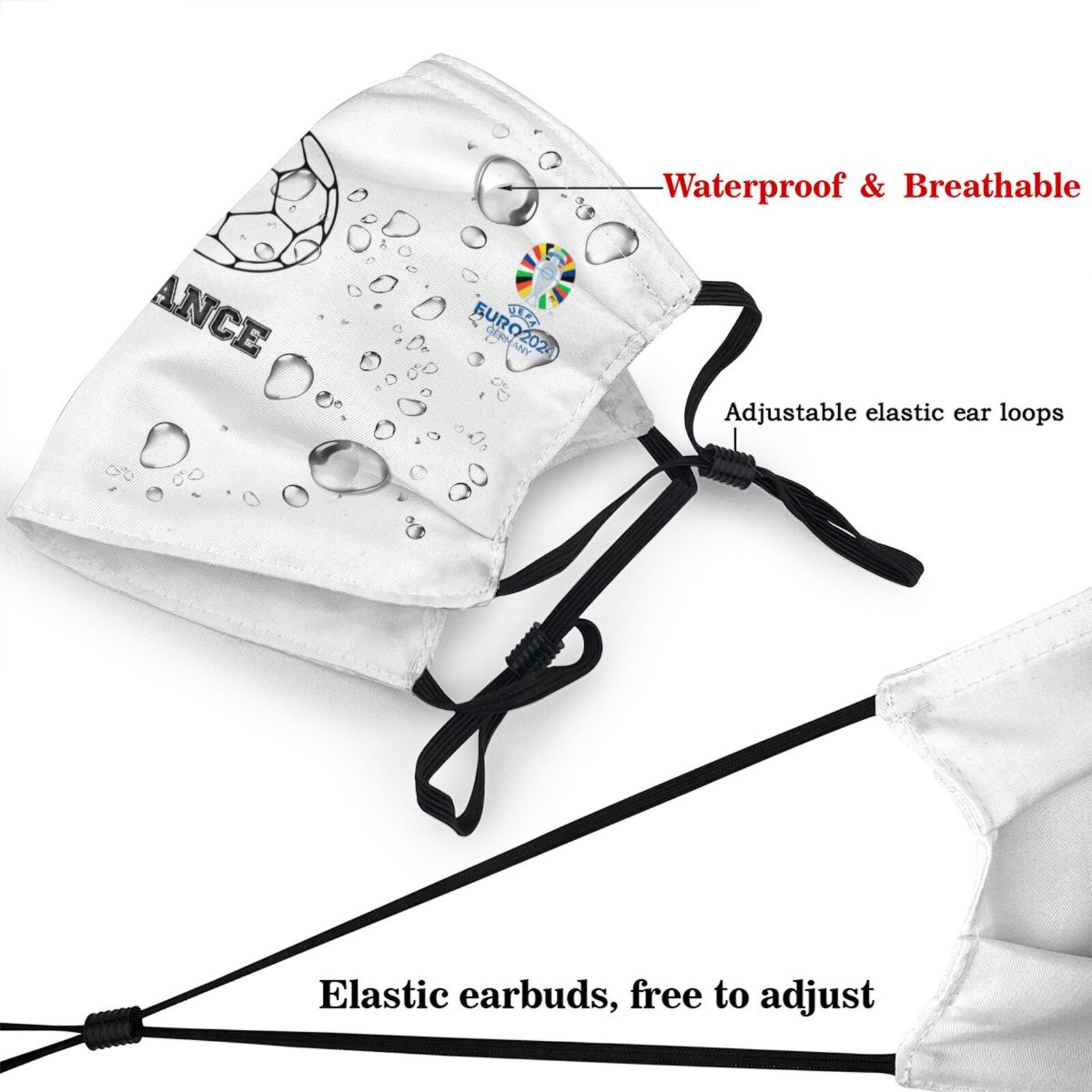 France EURO 2024 Adult Dust Mask DMK1696