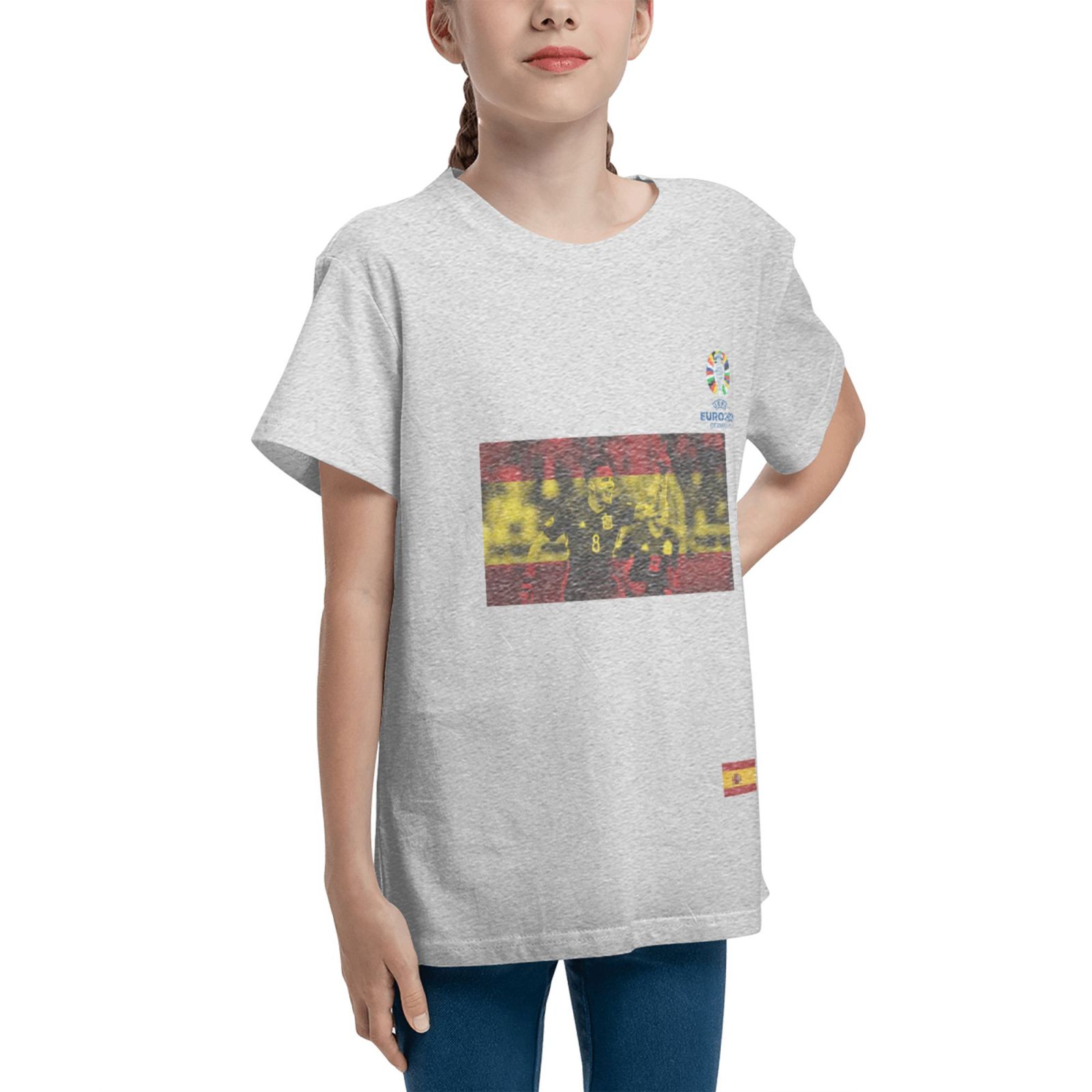Kid's Spain EURO 2024 Teenage T-shirt TET1738