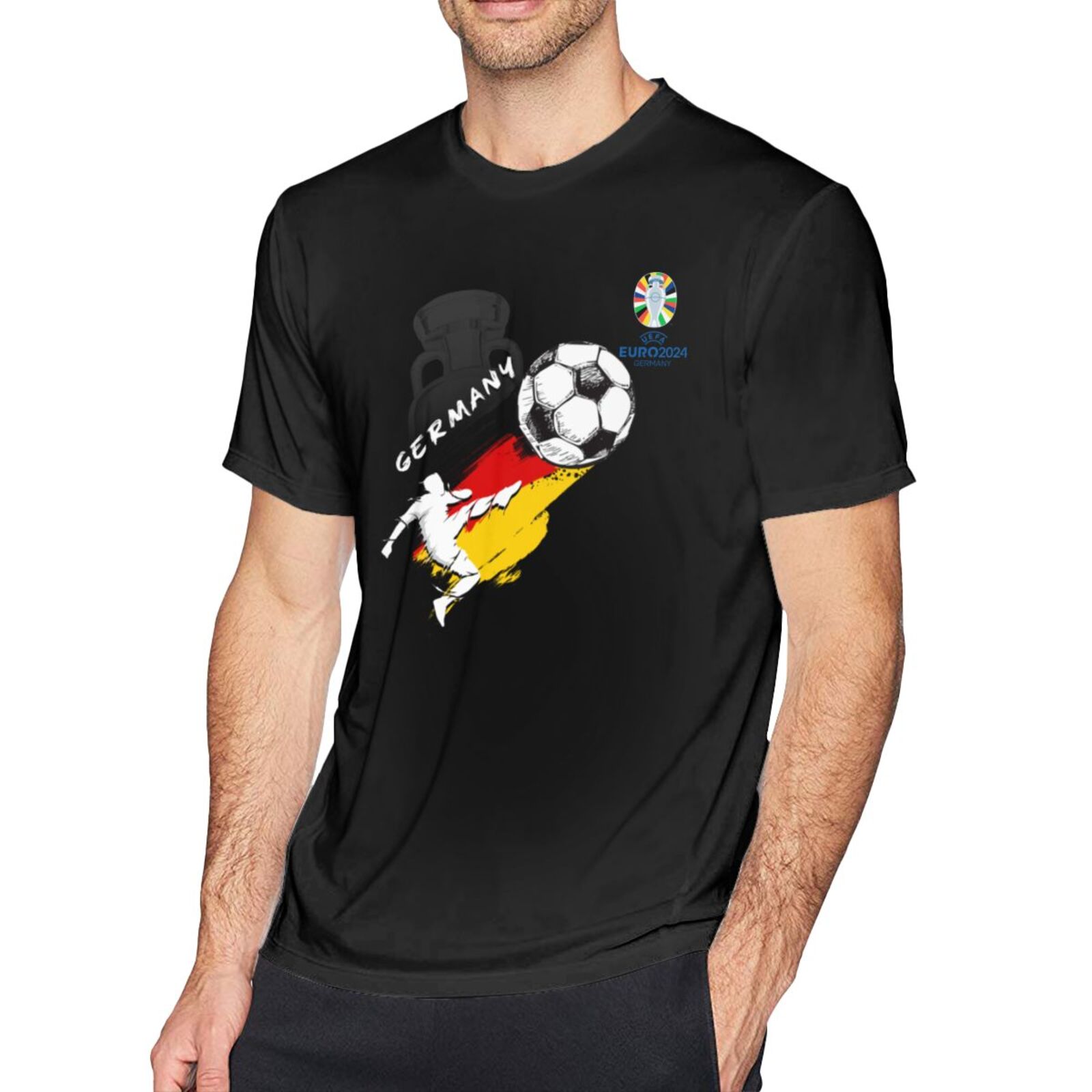 Men's Germany EURO 2024 Basic Short Sleeve T-Shirt BST1679