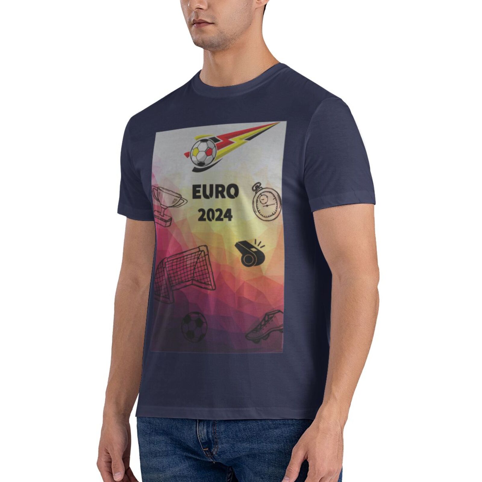 Men's Germany EURO 2024 Basic Short Sleeve T-Shirt BST1771