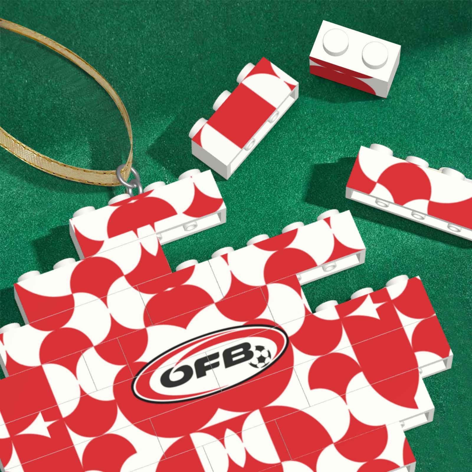 Austria Building Block Puzzle Ornament BBP2000