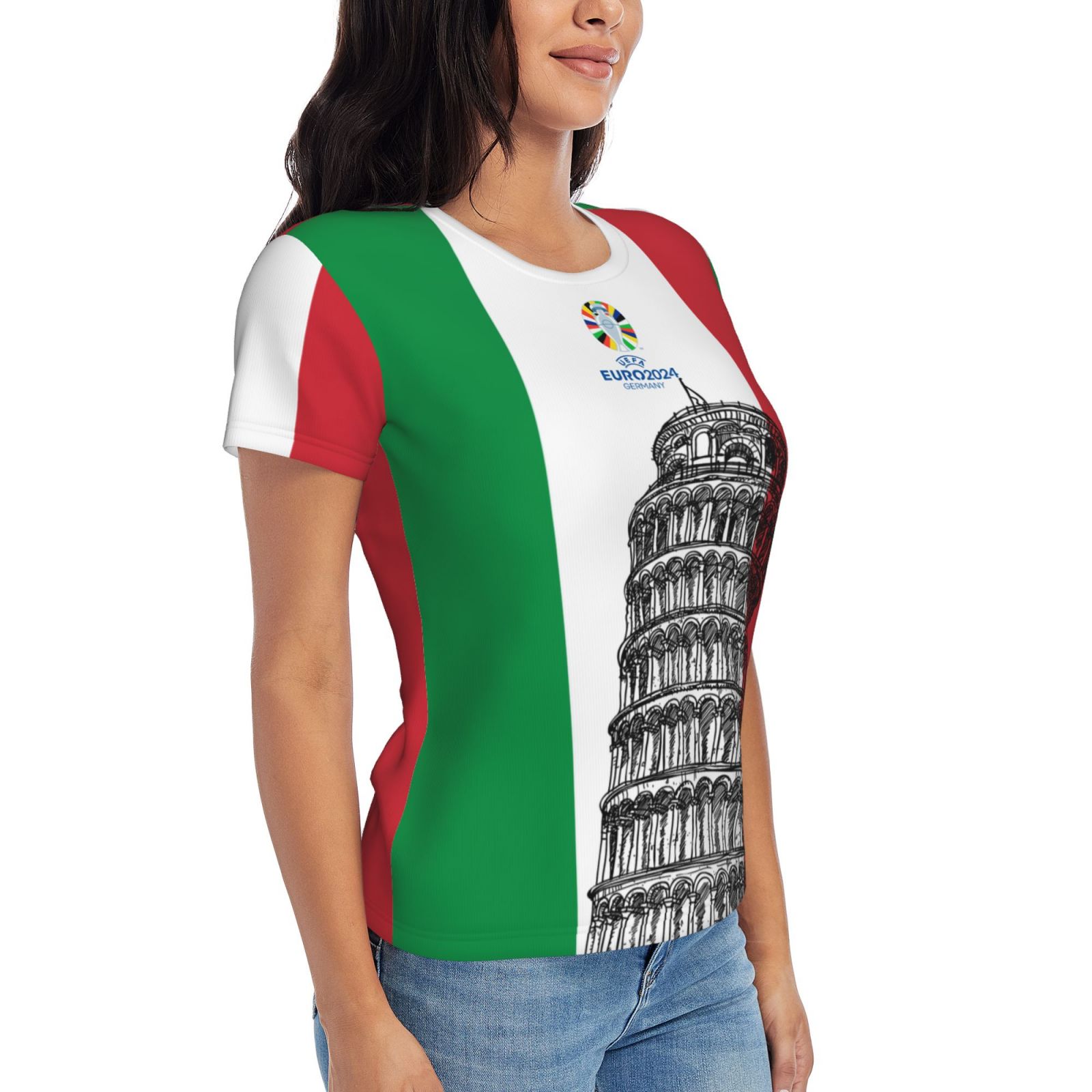 Women's Italy EURO 2024 Short Sleeve T-Shirt WST1715
