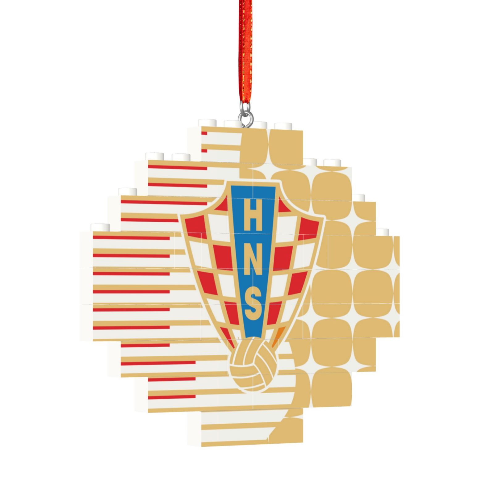 Croatia Building Block Puzzle Ornament BBP2110