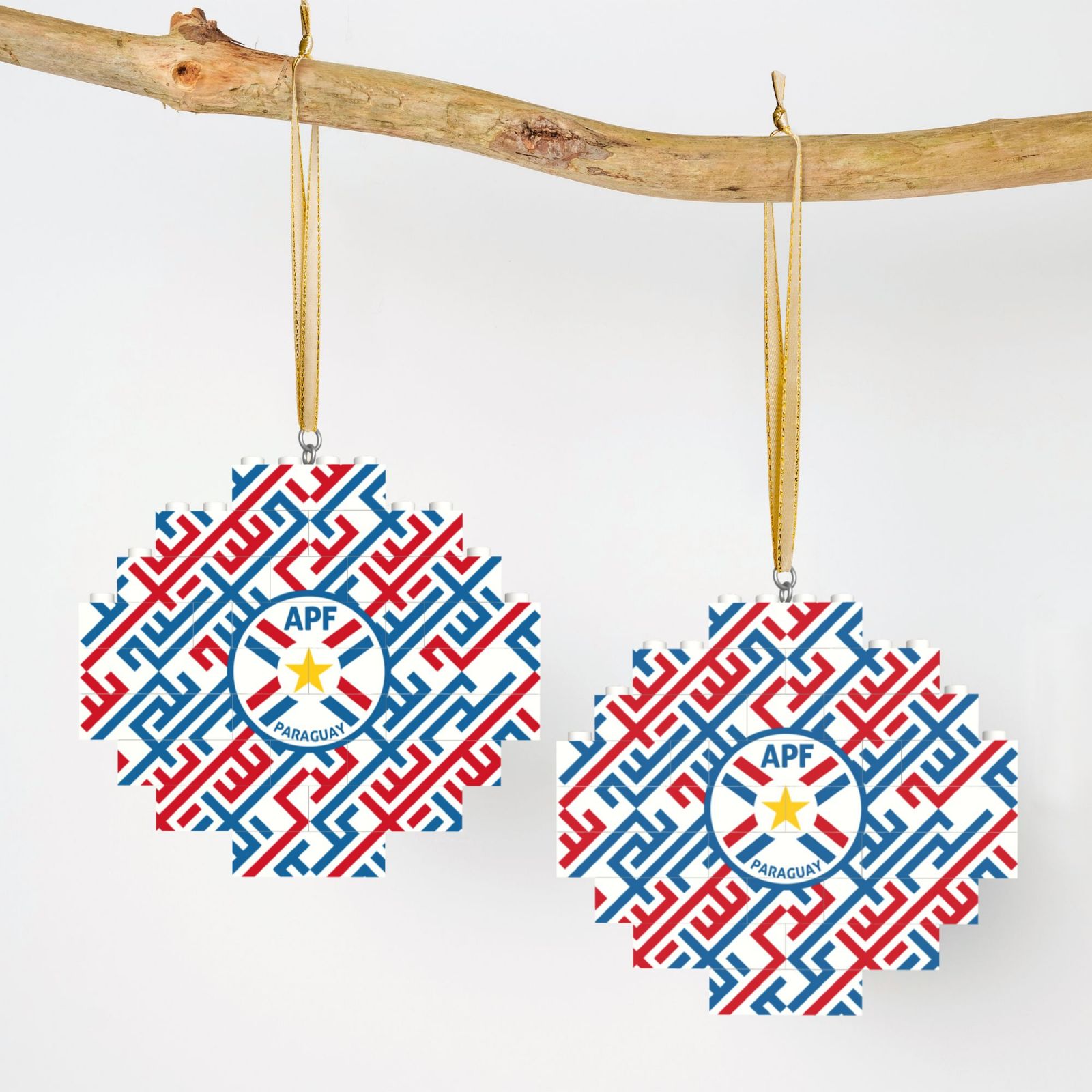 Paraguay Building Block Puzzle Ornament BBP1990