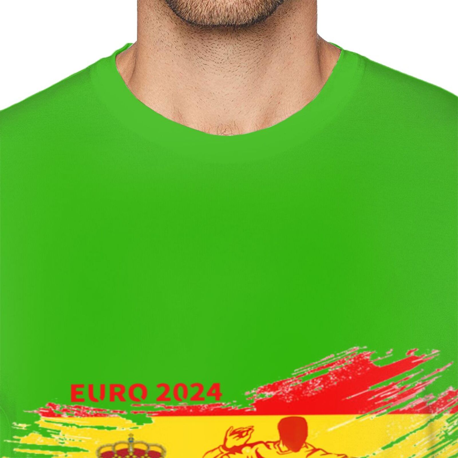 Men's Spain EURO 2024 Basic Short Sleeve T-Shirt BST1752