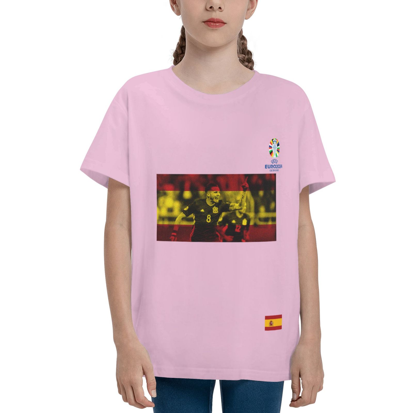 Kid's Spain EURO 2024 Teenage T-shirt TET1738