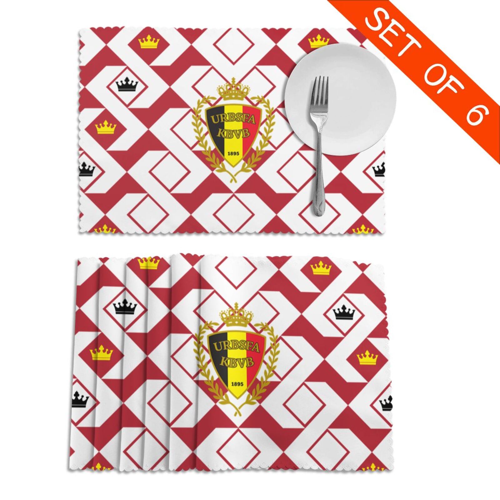 Belgium Placemat Set Of 6 PFD2258