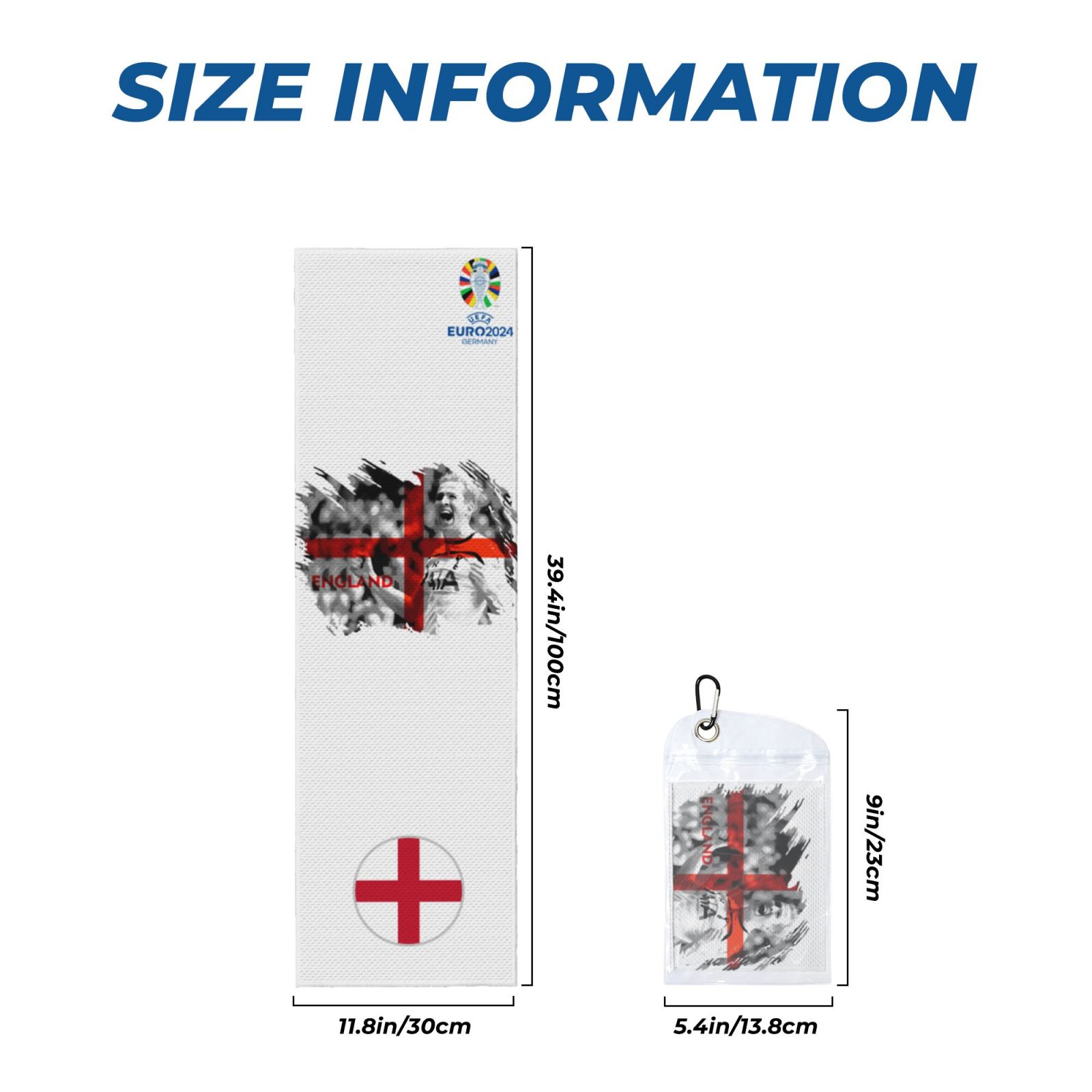 England EURO 2024 Cold Exercise Towel CET1716