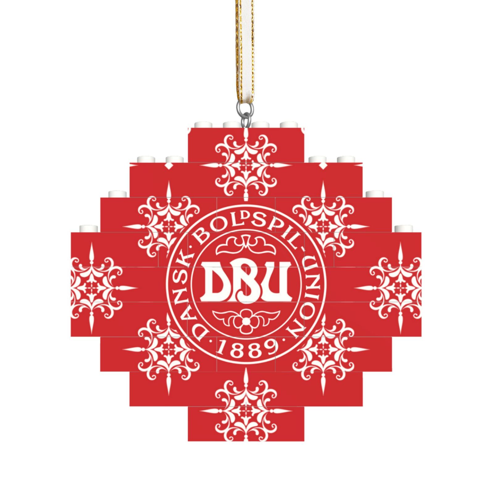 Denmark Building Block Puzzle Ornament BBP2177
