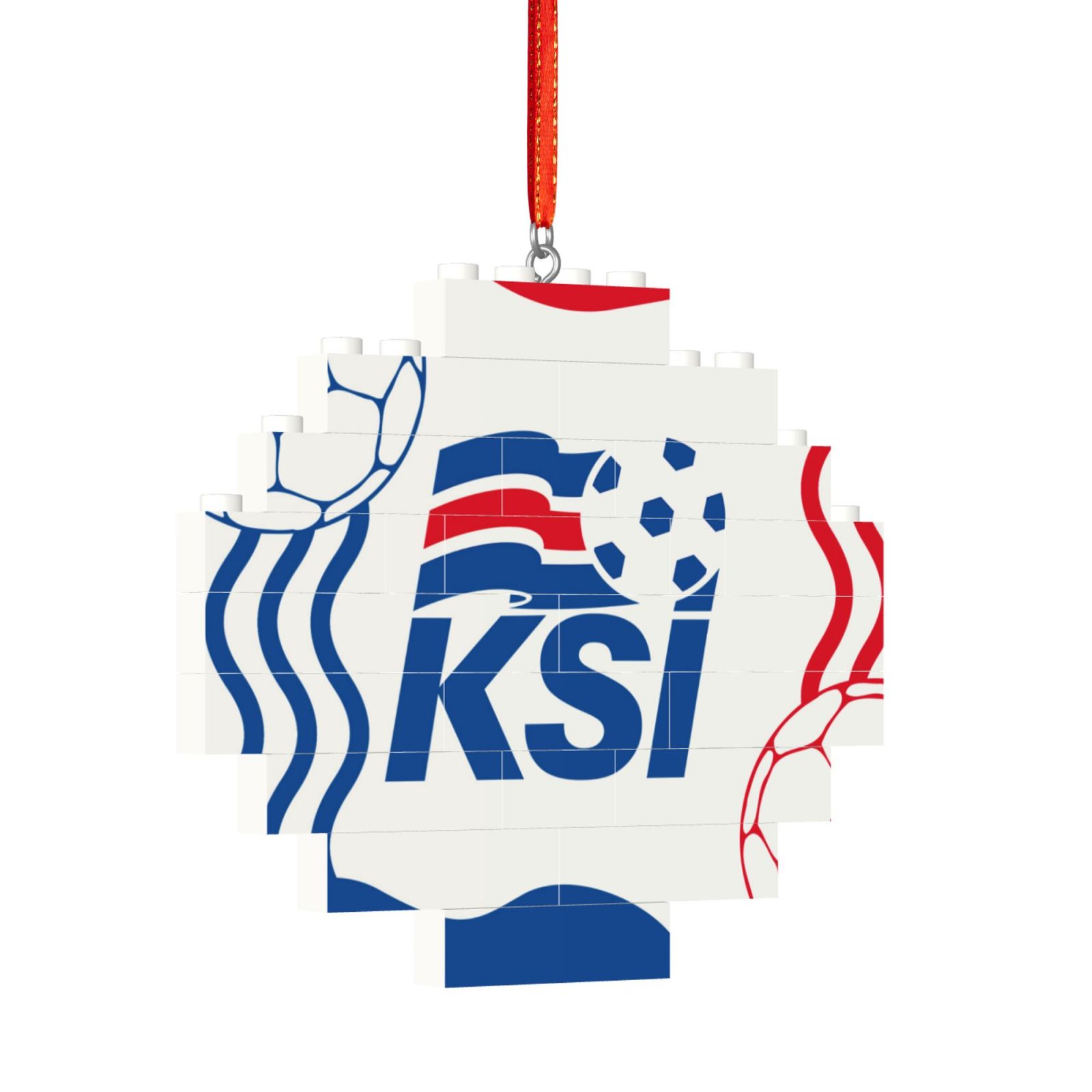 Iceland Building Block Puzzle Ornament BBP2099