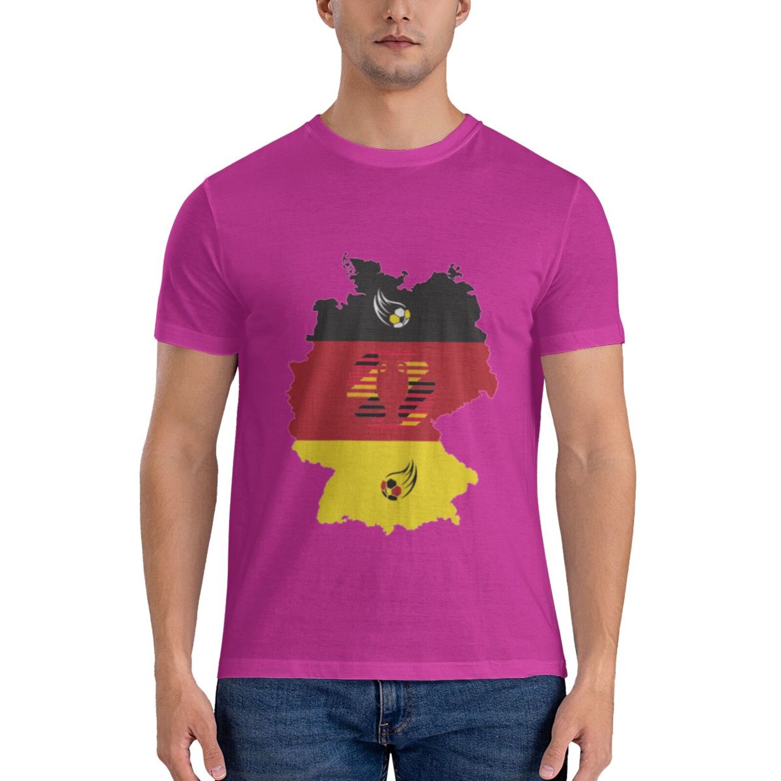 Men's Germany EURO 2024 Basic Short Sleeve T-Shirt BST1770