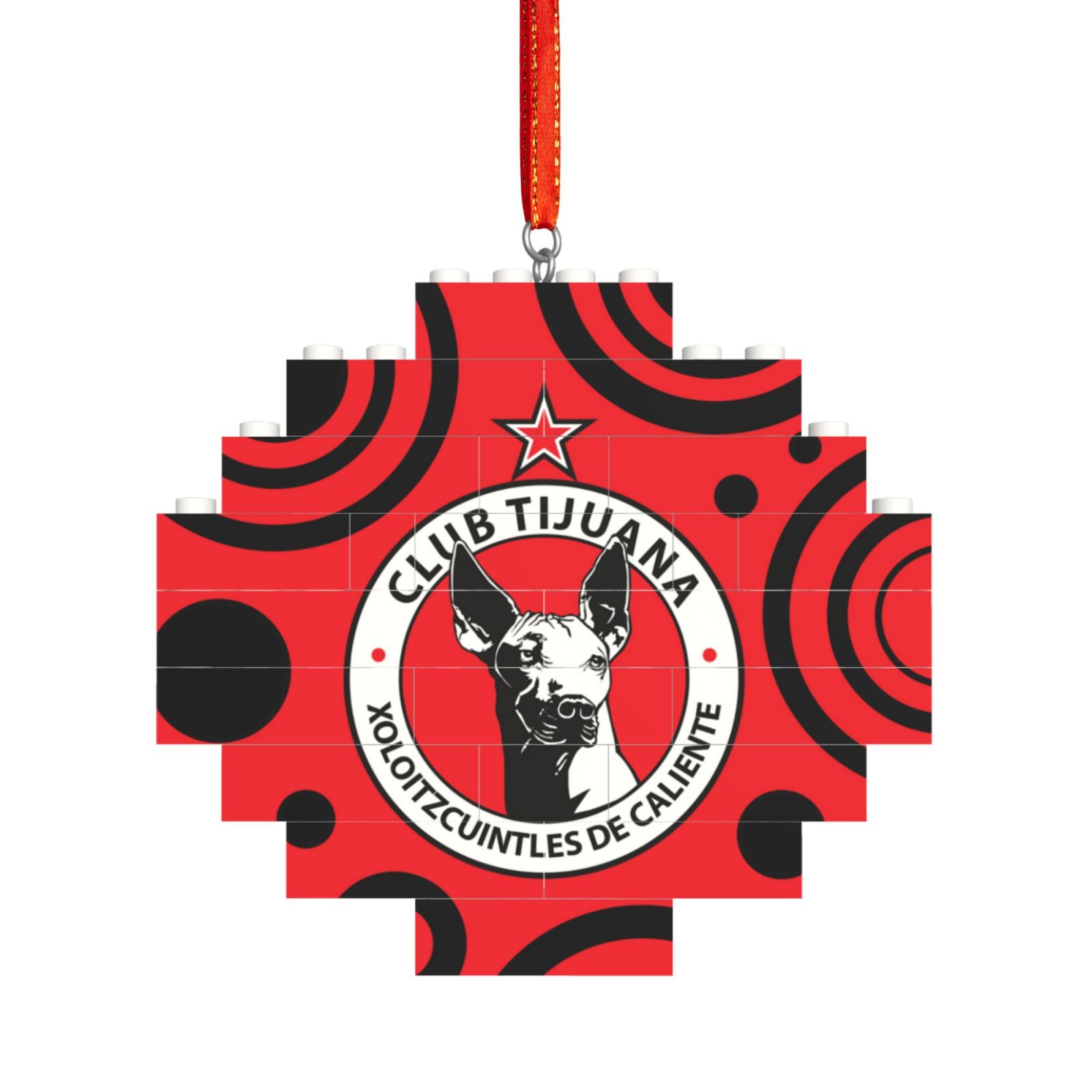 Xolos Tijuana Building Block Puzzle Ornament BBP2186