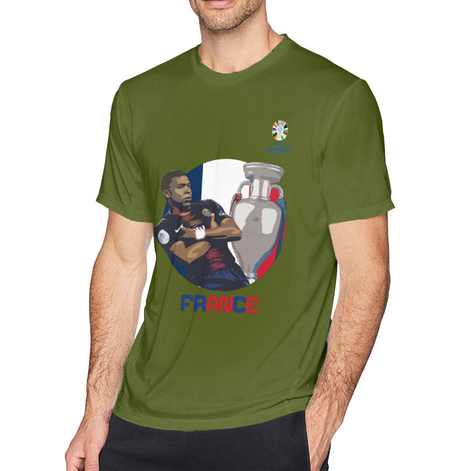 Men's France EURO 2024 Basic Short Sleeve T-Shirt BST1729