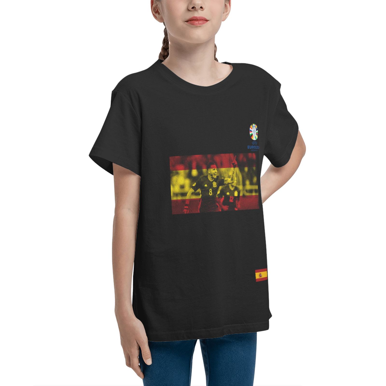 Kid's Spain EURO 2024 Teenage T-shirt TET1738