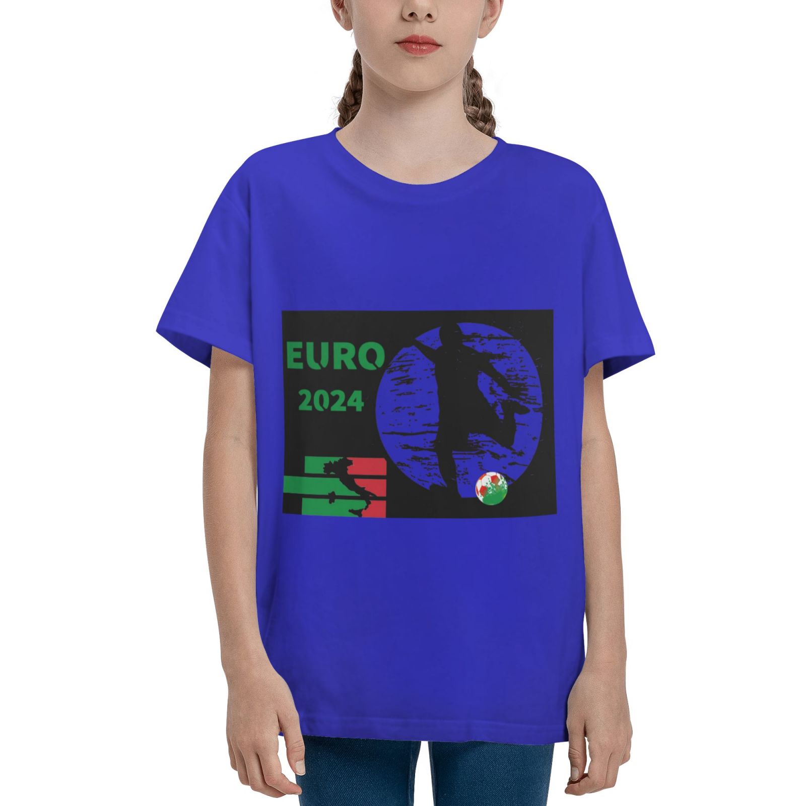 Kid's Italy EURO 2024 Teenage T-shirt TET1757