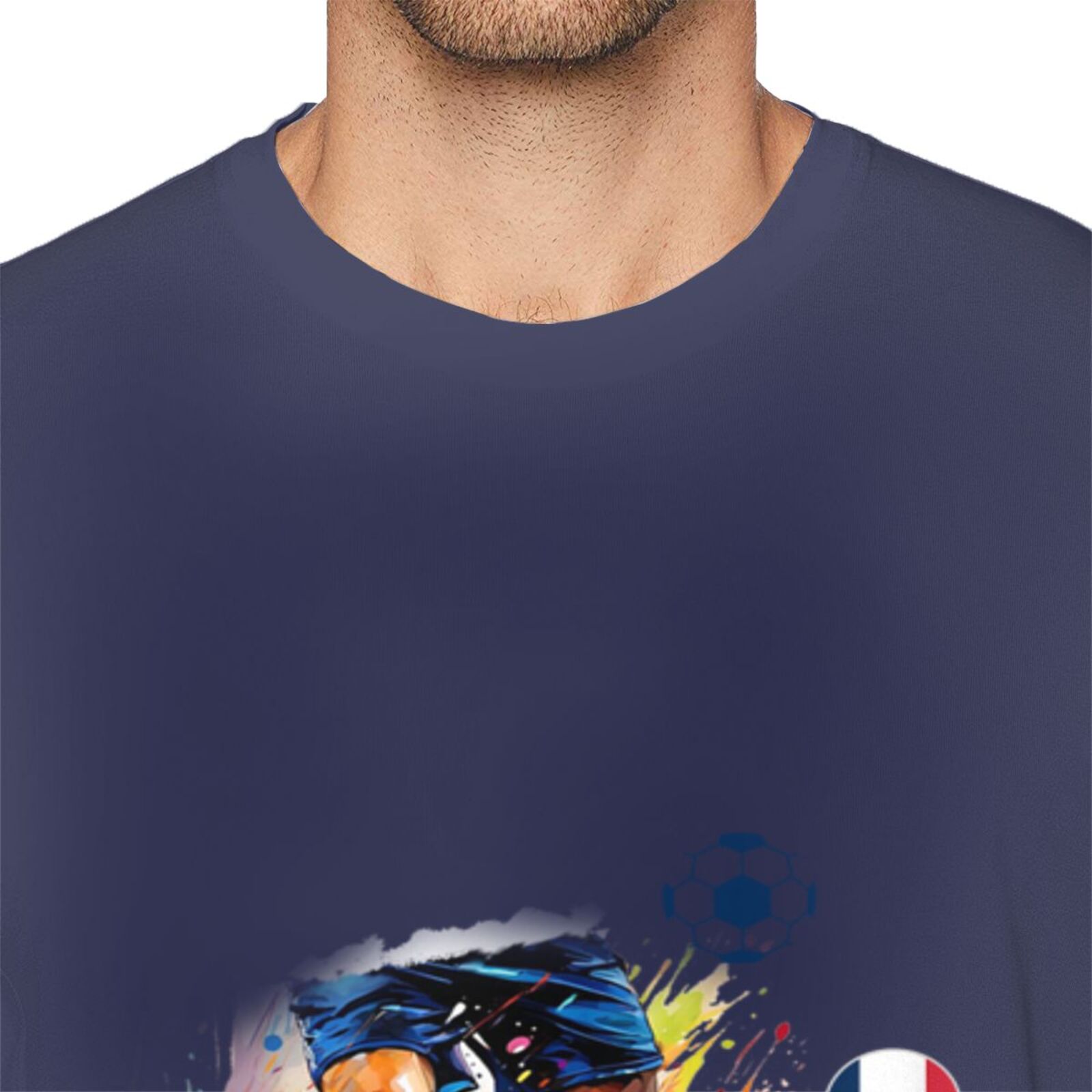 Men's France EURO 2024 Basic Short Sleeve T-Shirt BST1749