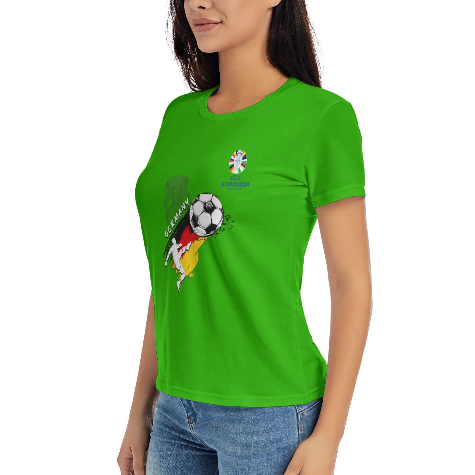 Women's Germany EURO 2024 Basic Short Sleeve T-Shirt WBT1680