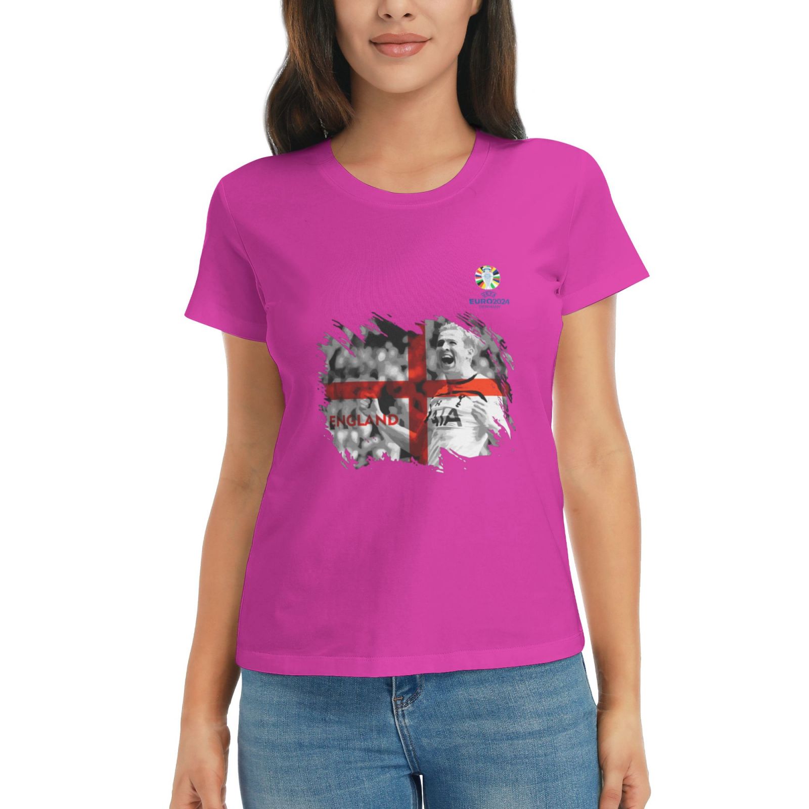 Woman's England EURO 2024 Basic Short Sleeve T-Shirt WBT1712