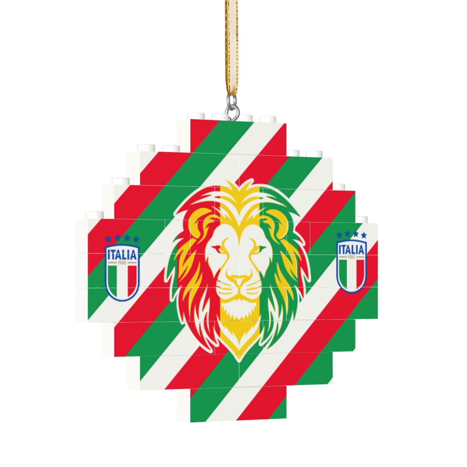 Italy Building Block Puzzle Ornament BBP2022