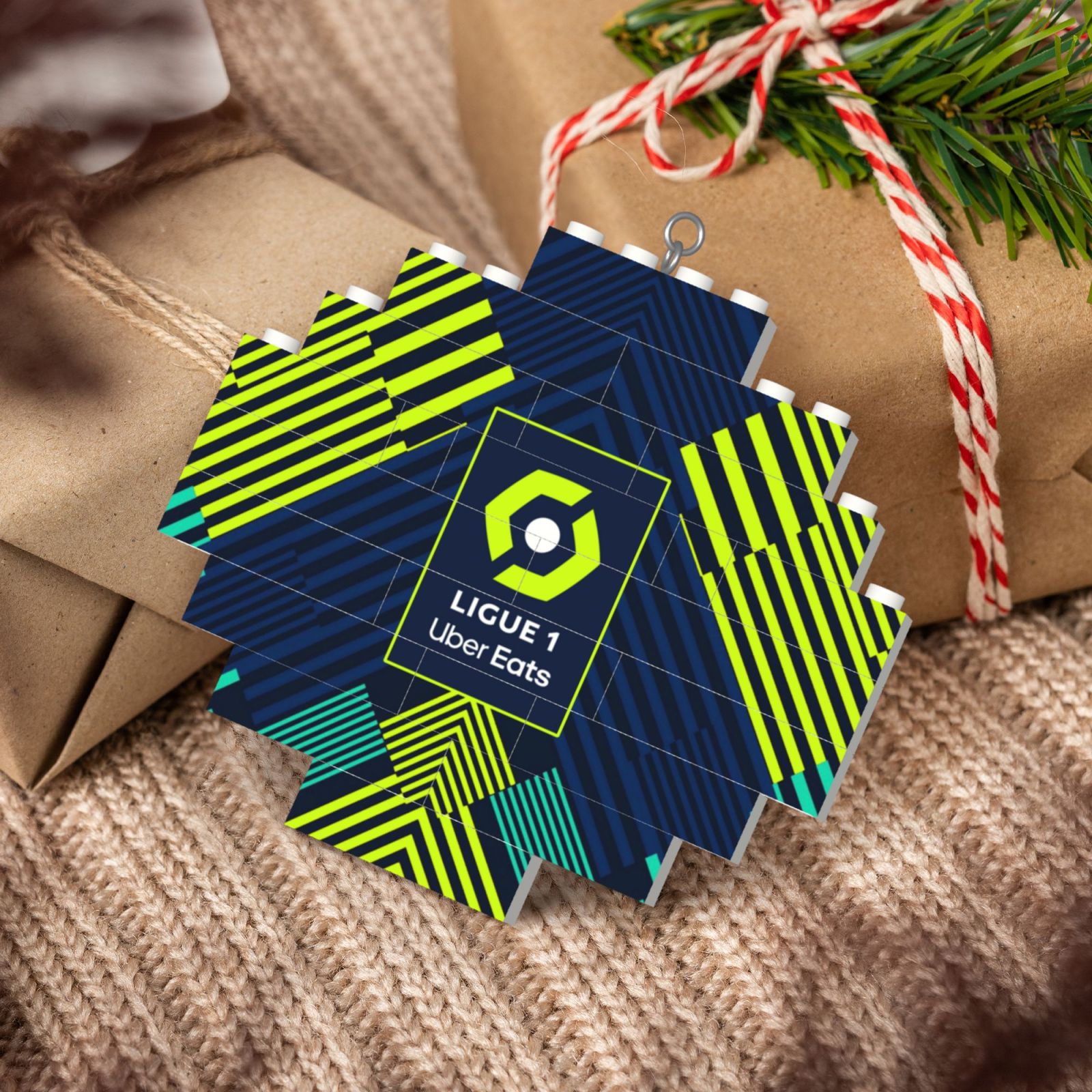 France Football League Building Block Puzzle Ornament BBP2034