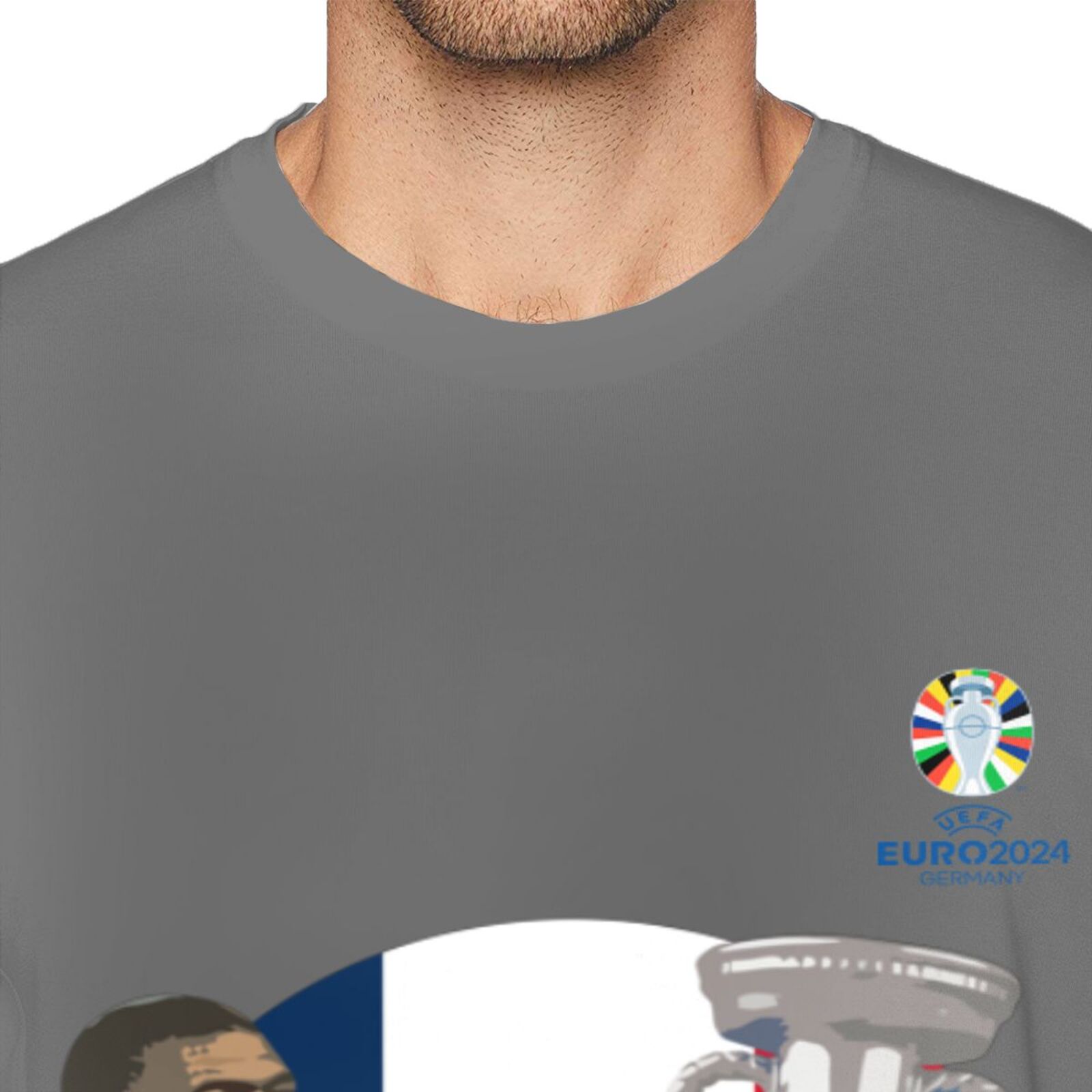 Men's France EURO 2024 Basic Short Sleeve T-Shirt BST1729