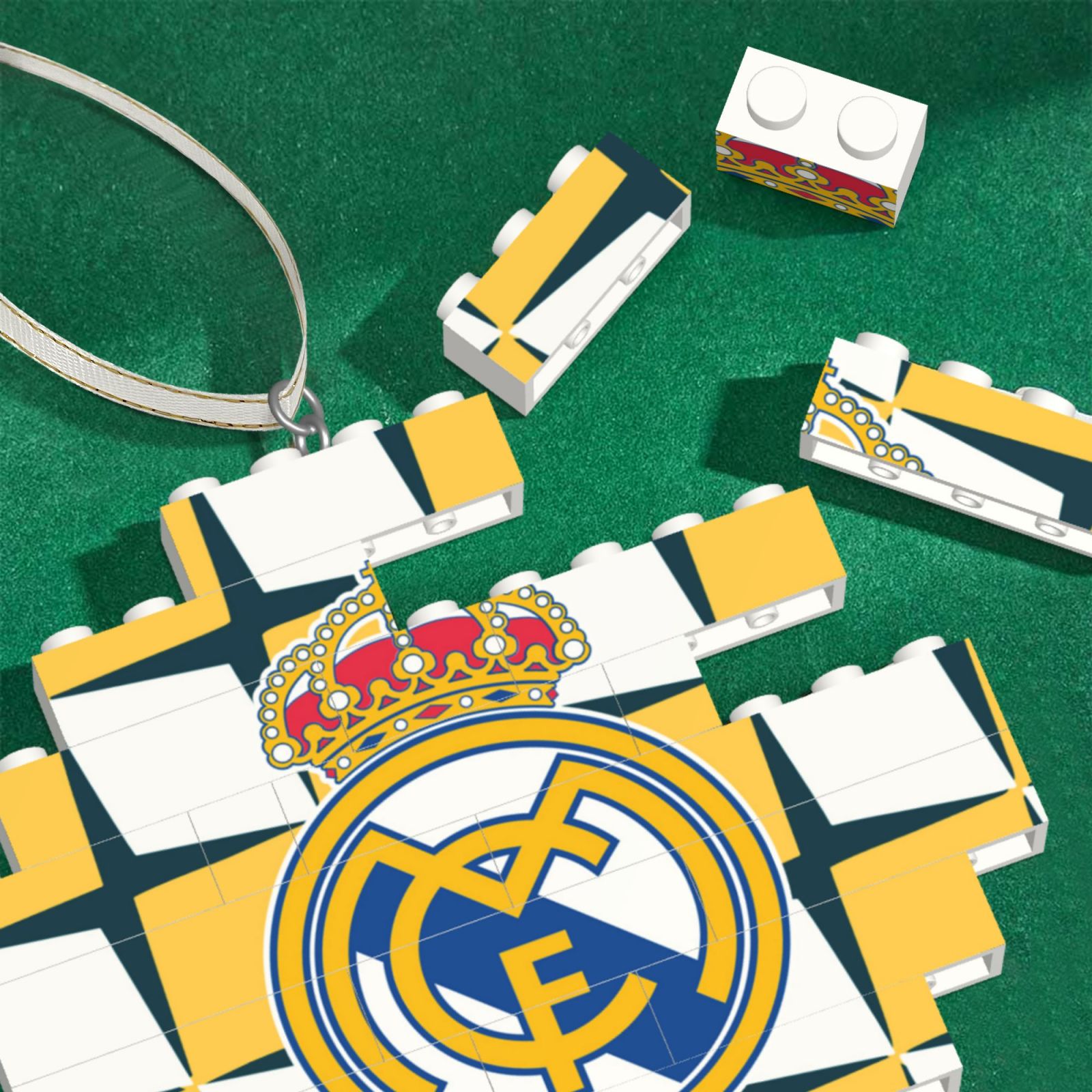 Real Madrid Building Block Puzzle Ornament BBP2173