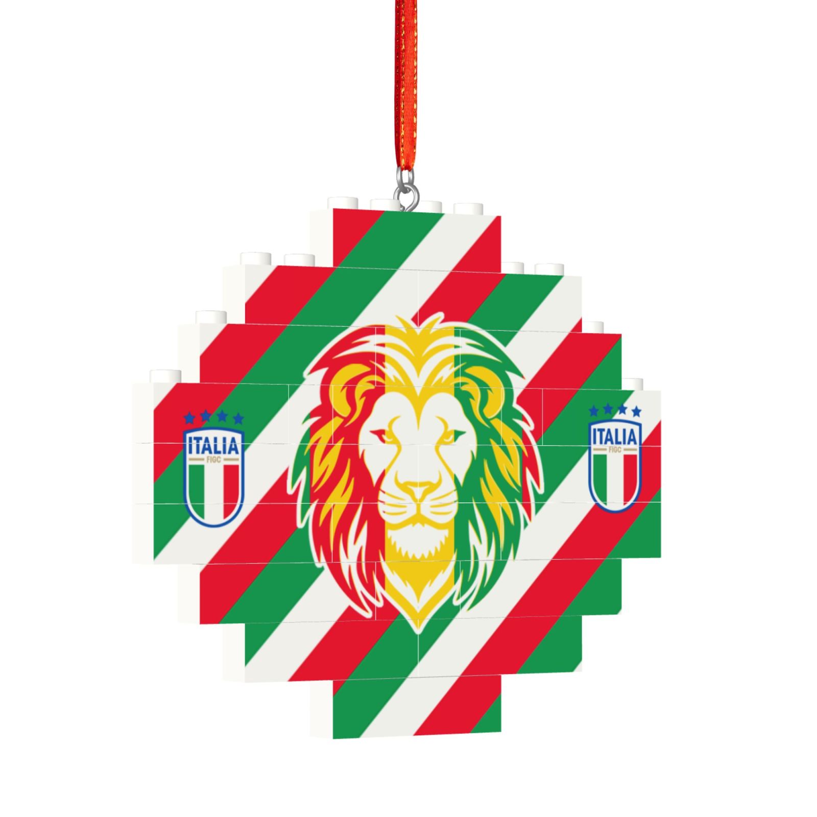 Italy Building Block Puzzle Ornament BBP2022