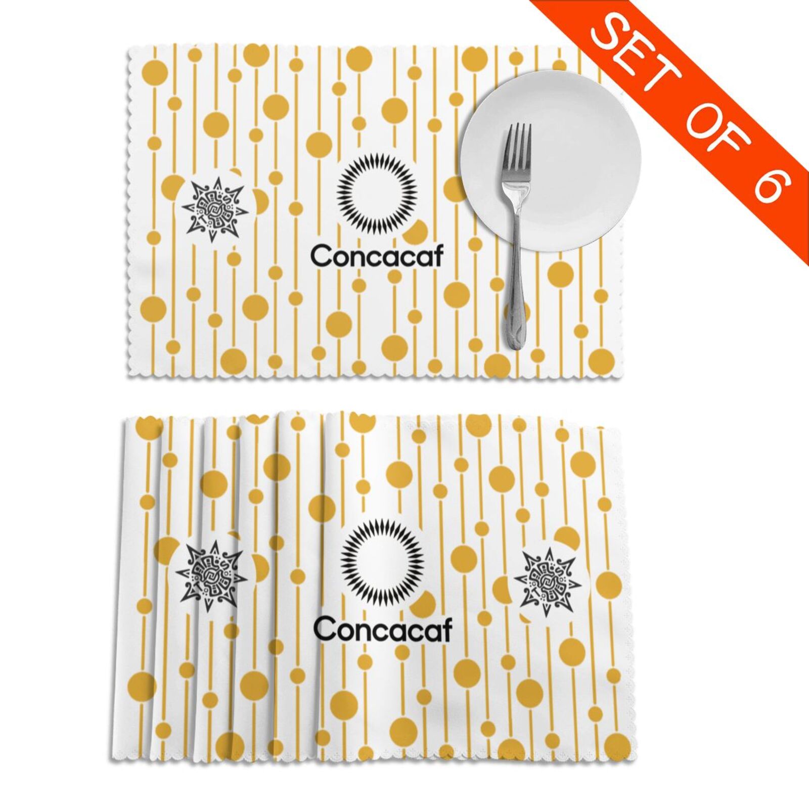 CONCACAF Placemat Set Of 6 PFD2289