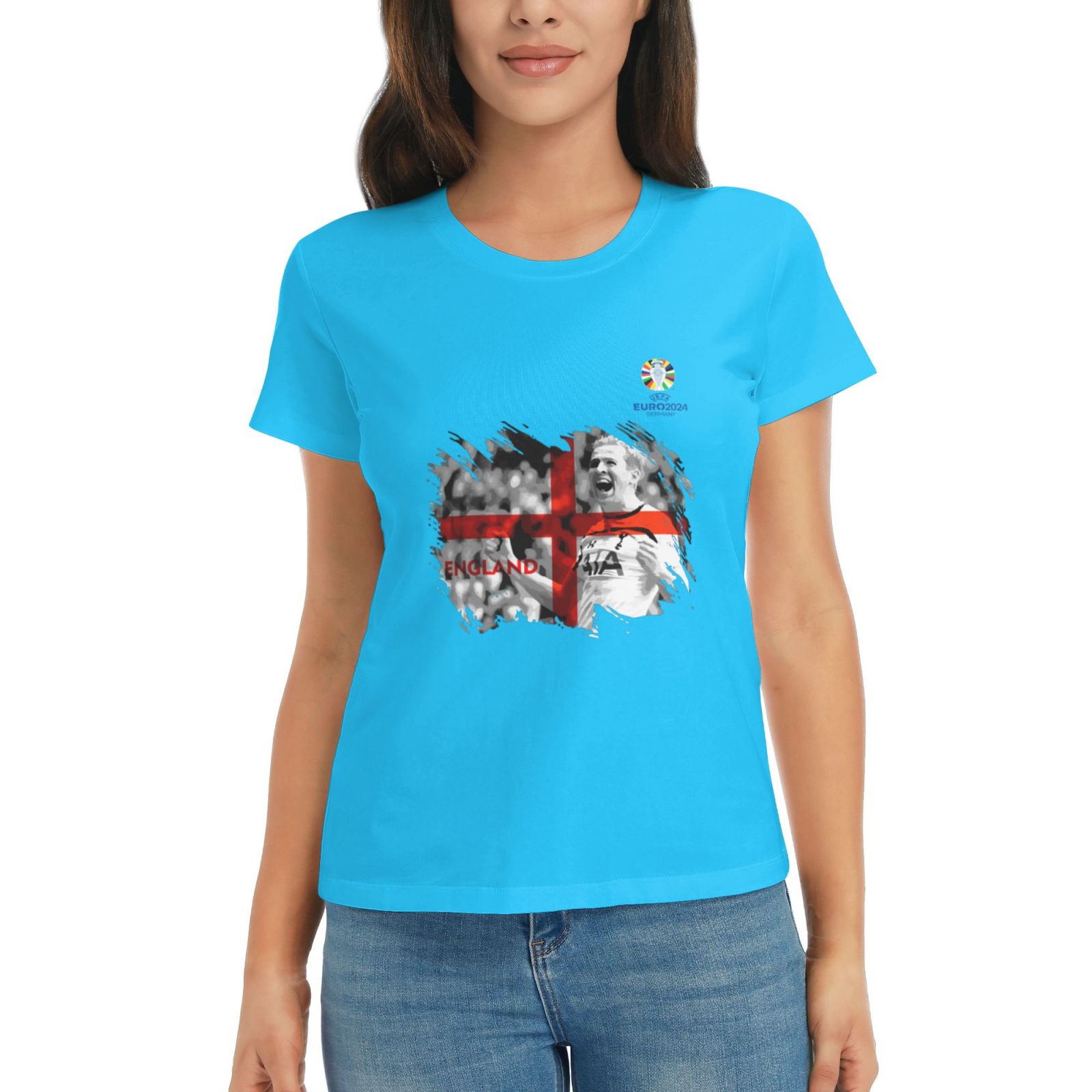 Woman's England EURO 2024 Basic Short Sleeve T-Shirt WBT1712