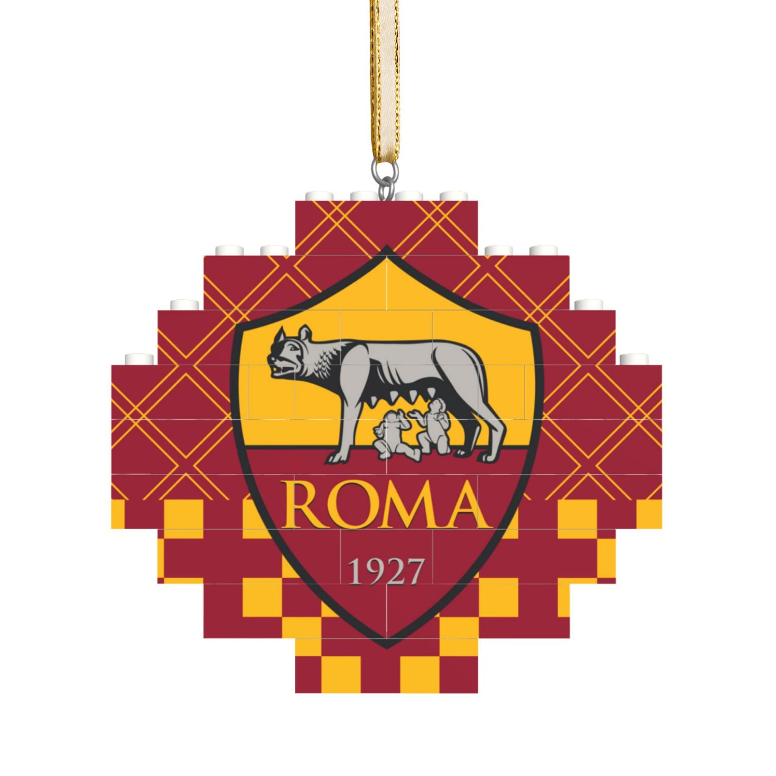 AS Roma Building Block Puzzle Ornament BBP2200