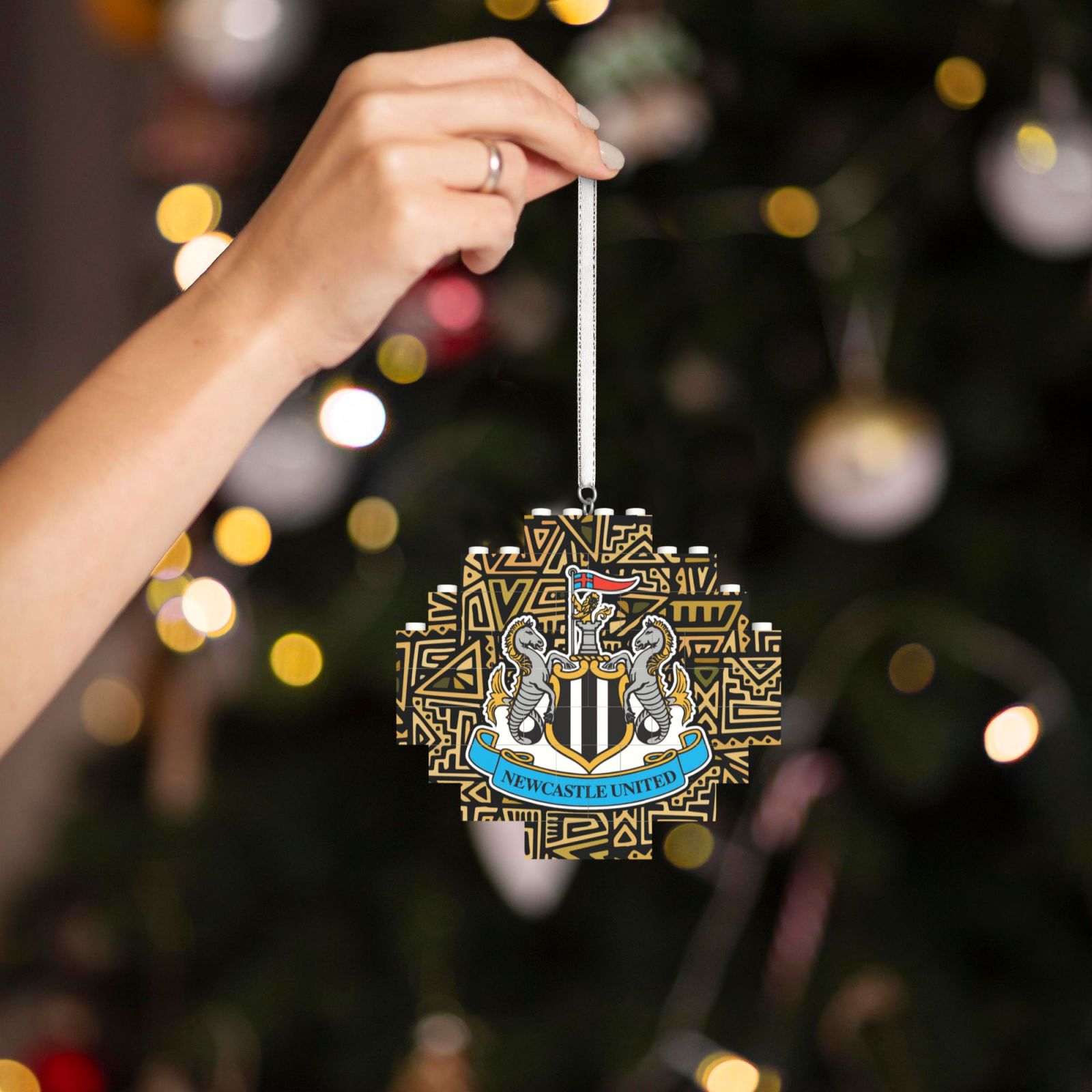 Newcastle United Building Block Puzzle Ornament BBP2104
