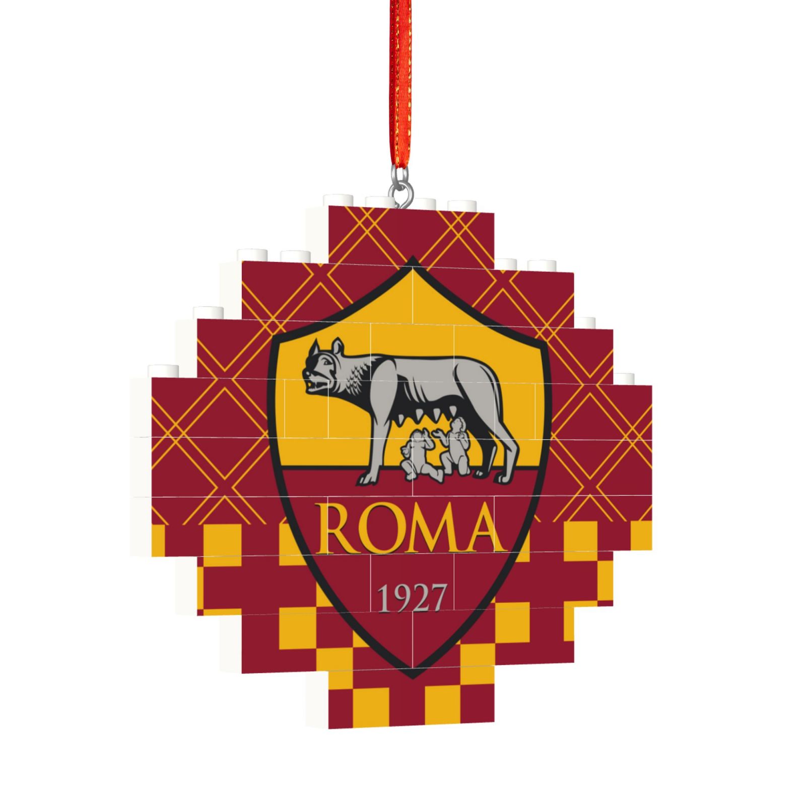 AS Roma Building Block Puzzle Ornament BBP2200