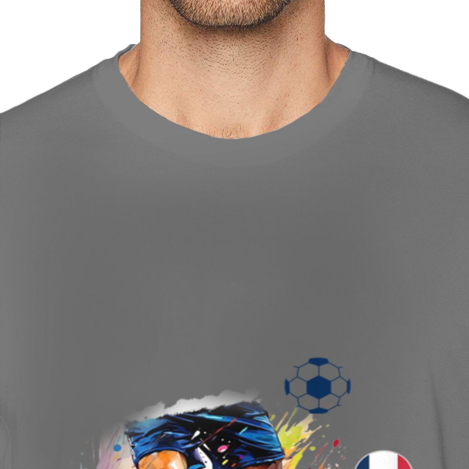 Men's France EURO 2024 Basic Short Sleeve T-Shirt BST1749
