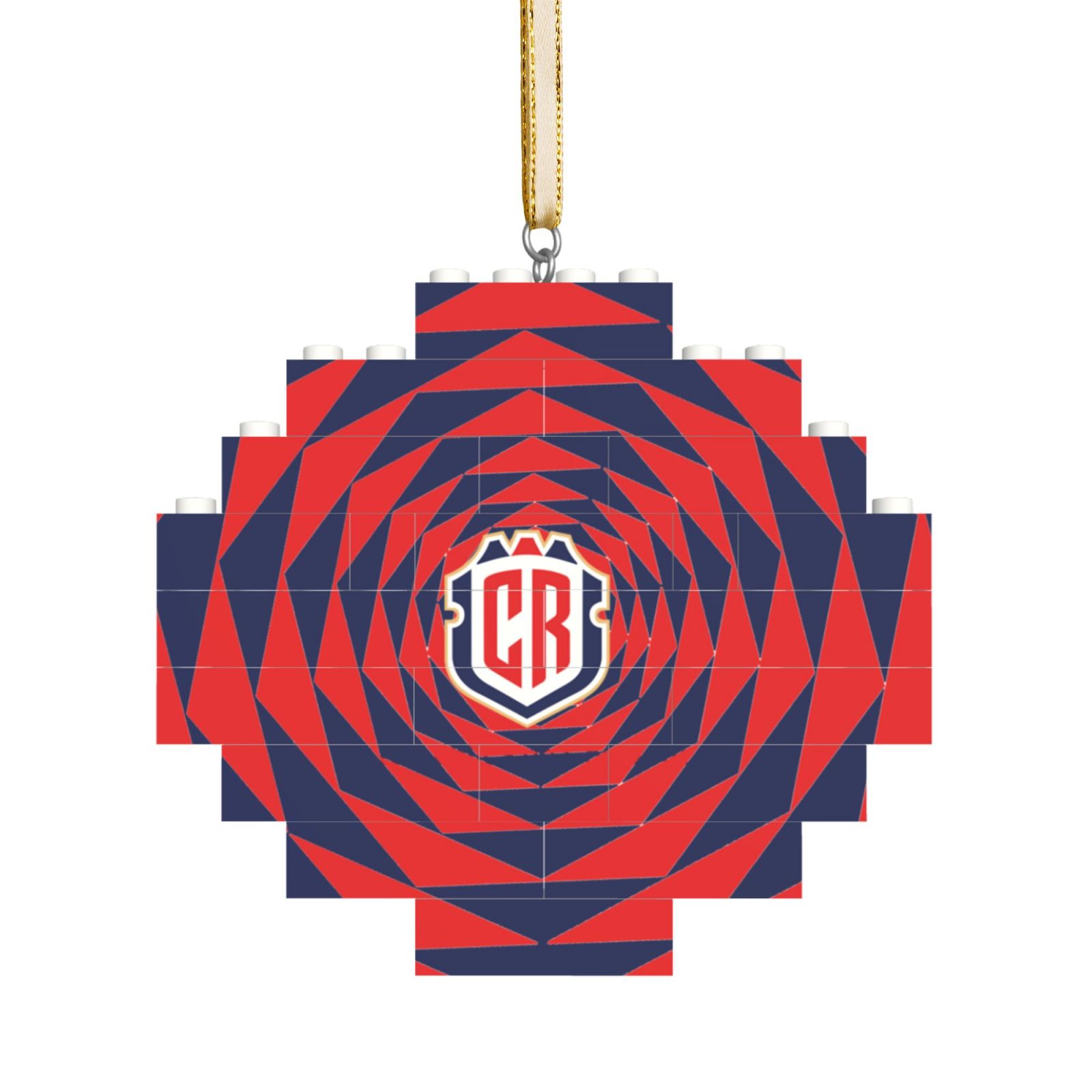 Costa Rica Building Block Puzzle Ornament BBP2016