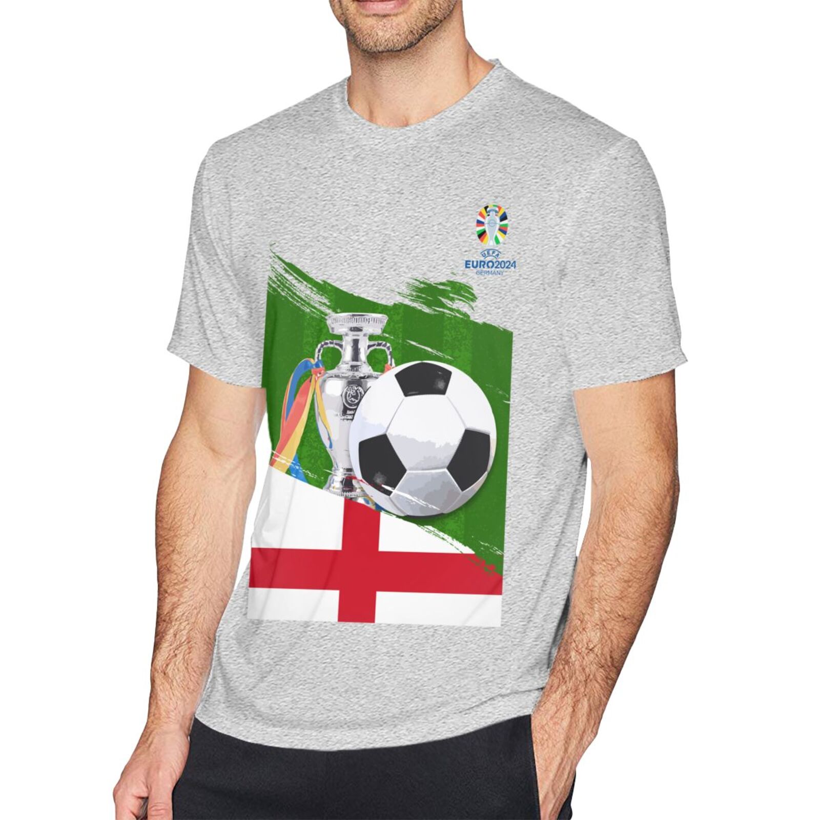 Men's England EURO 2024 Basic Short Sleeve T-Shirt BST1681