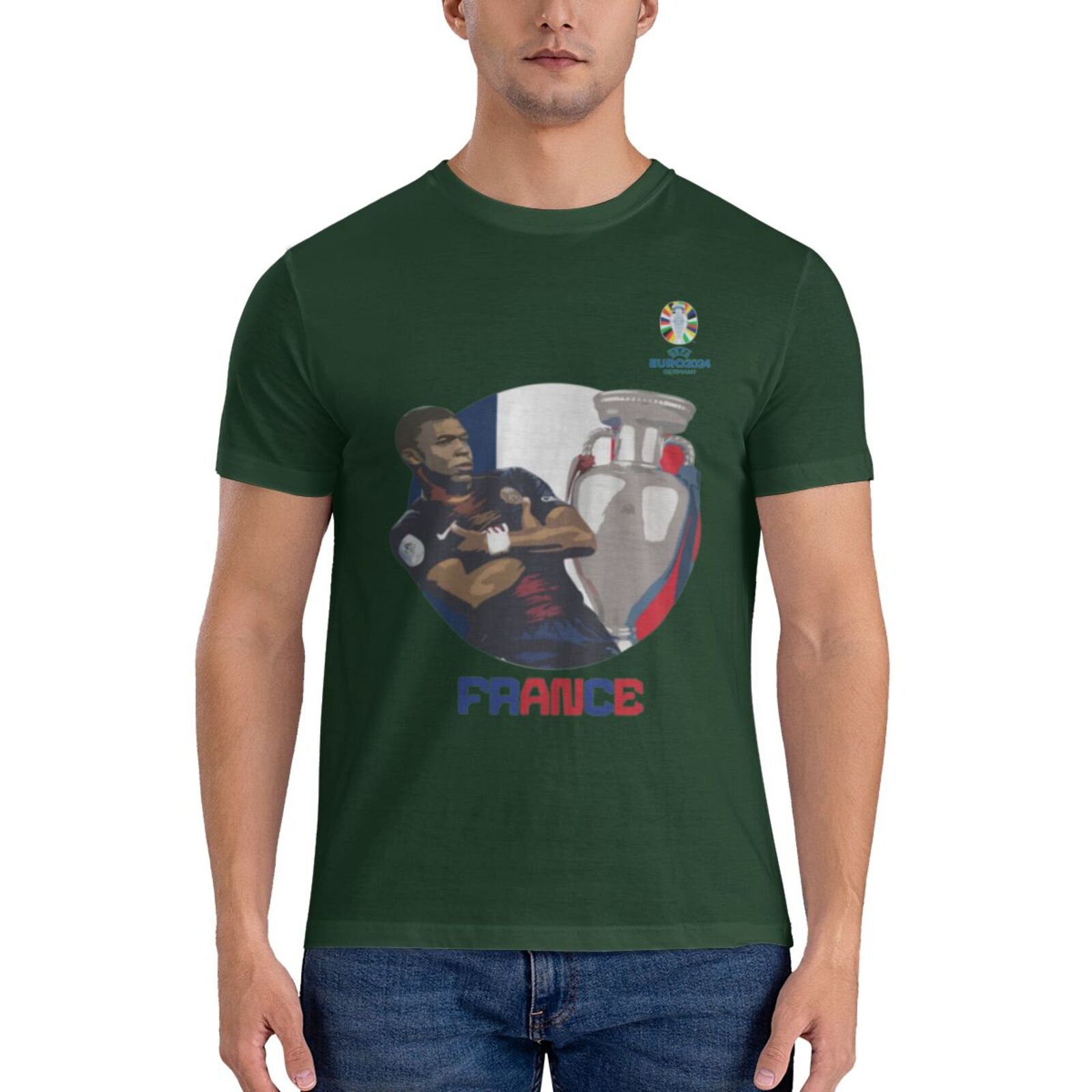 Men's France EURO 2024 Basic Short Sleeve T-Shirt BST1729