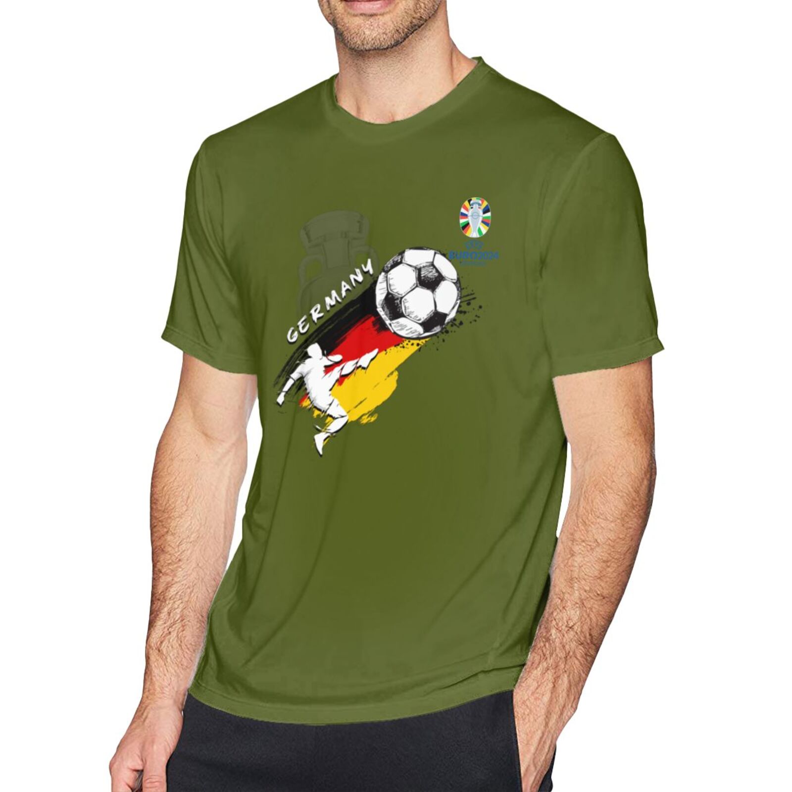 Men's Germany EURO 2024 Basic Short Sleeve T-Shirt BST1679