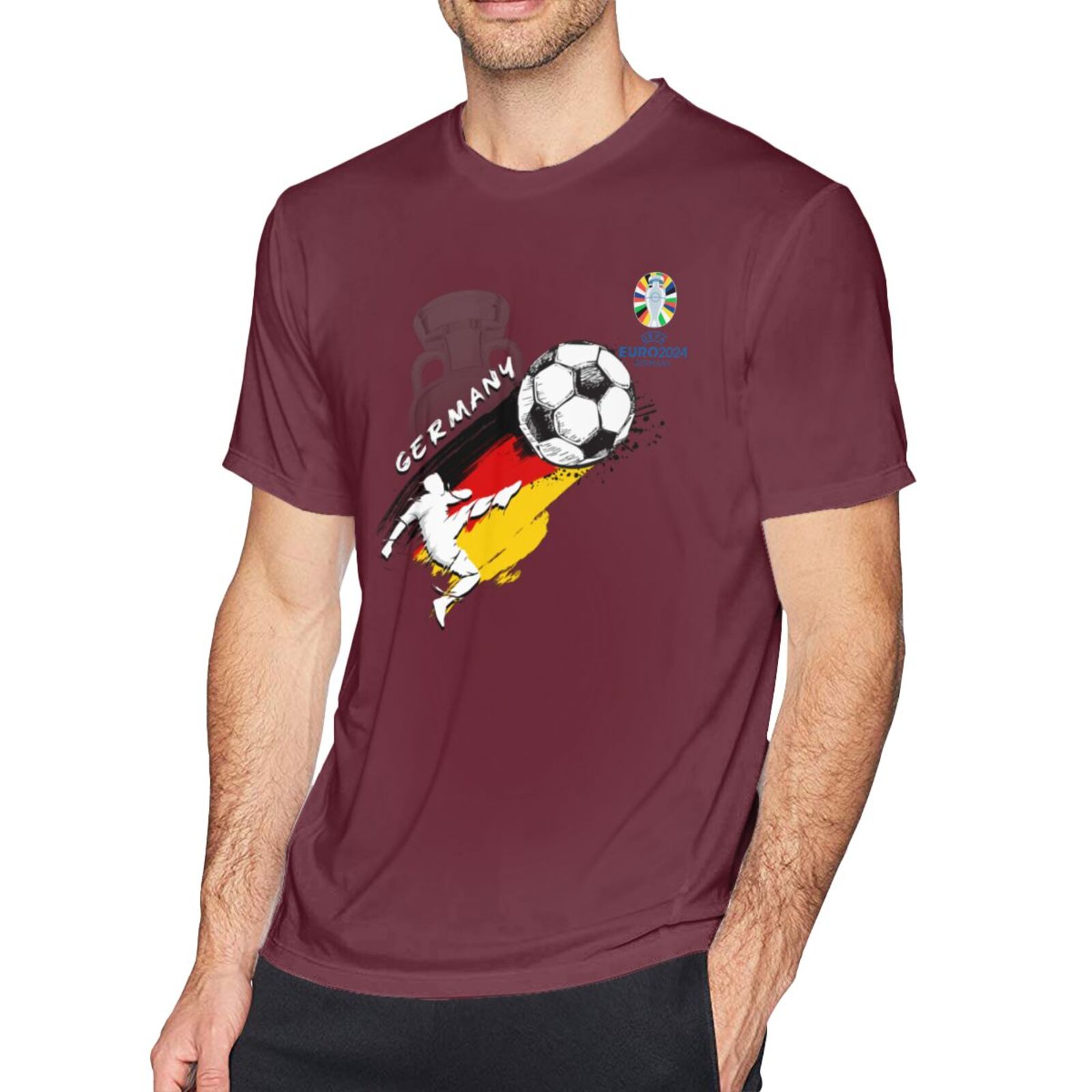 Men's Germany EURO 2024 Basic Short Sleeve T-Shirt BST1679