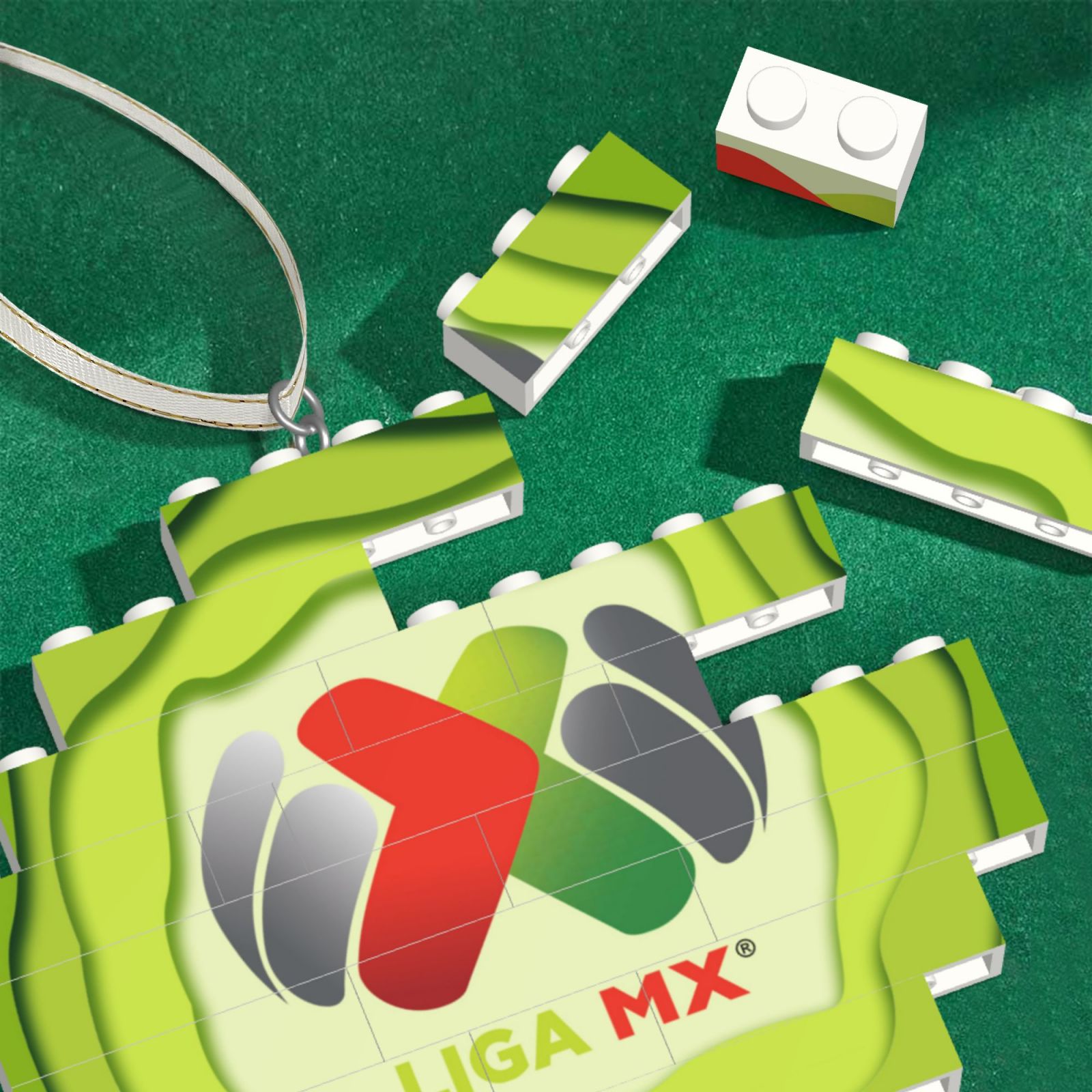 LIGA MX Building Block Puzzle Ornament BBP2199