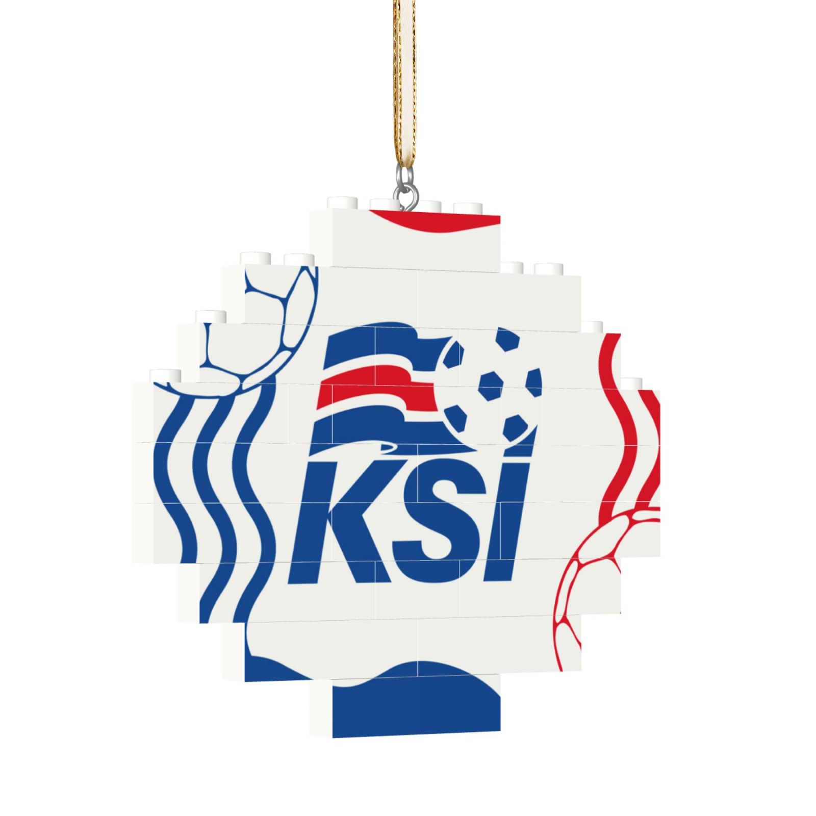 Iceland Building Block Puzzle Ornament BBP2099