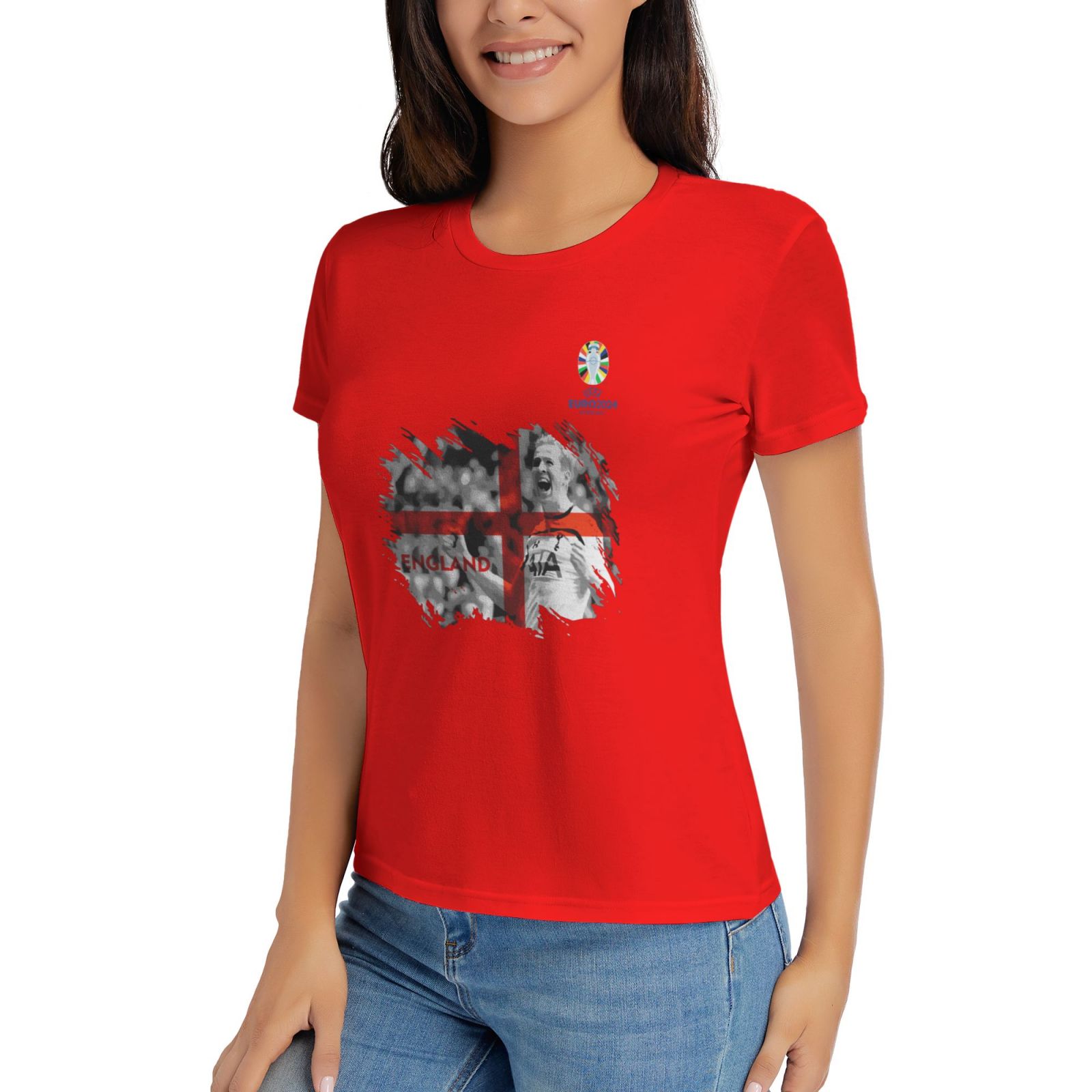 Woman's England EURO 2024 Basic Short Sleeve T-Shirt WBT1712