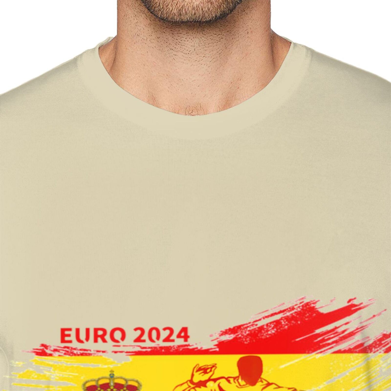 Men's Spain EURO 2024 Basic Short Sleeve T-Shirt BST1752