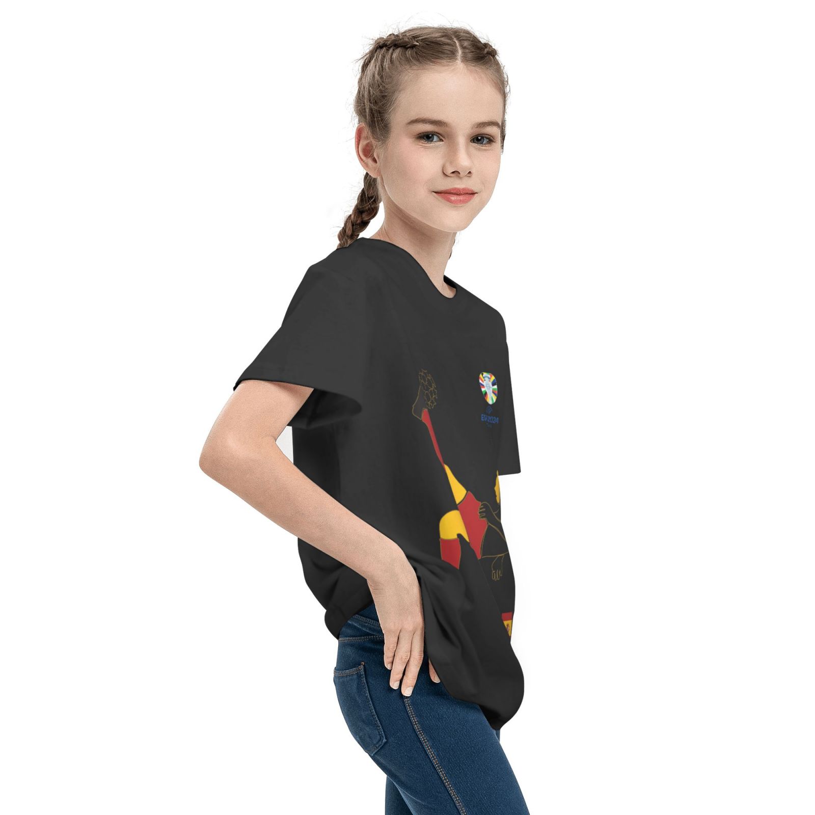 Kid's Spain EURO 2024 Teenage T-shirt TET1726